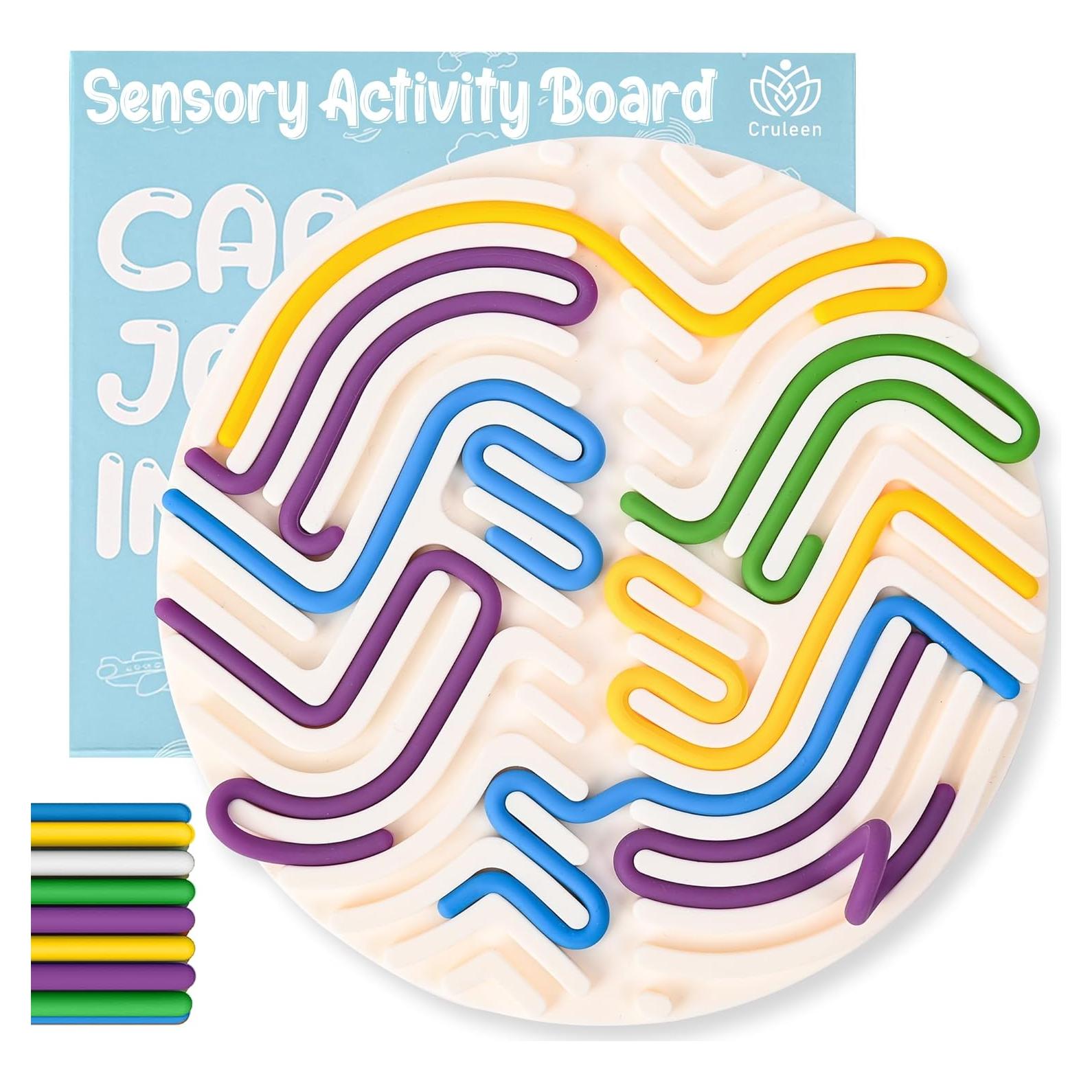 Tablero Sensorial de Silicona Cruleen 18 Cuerdas 16x16cm
