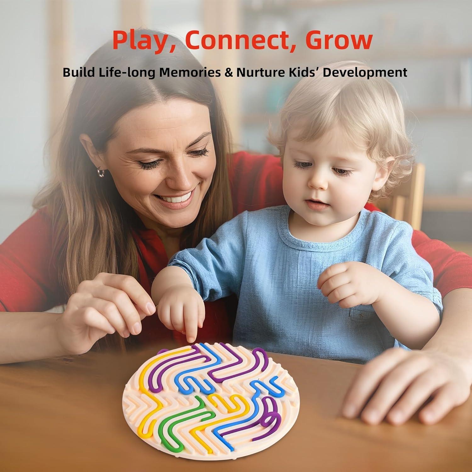 Tablero Sensorial de Silicona Cruleen 18 Cuerdas 16x16cm