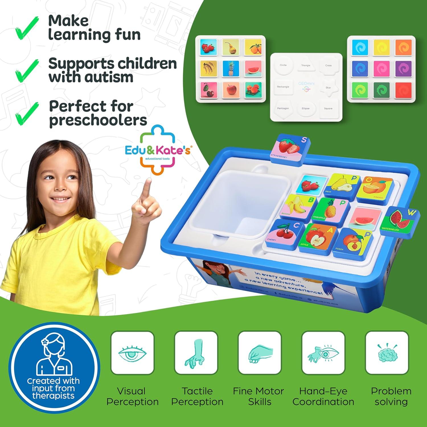 Juguetes de Aprendizaje Edu&Kate - 26 Piezas Montessori 3 Años