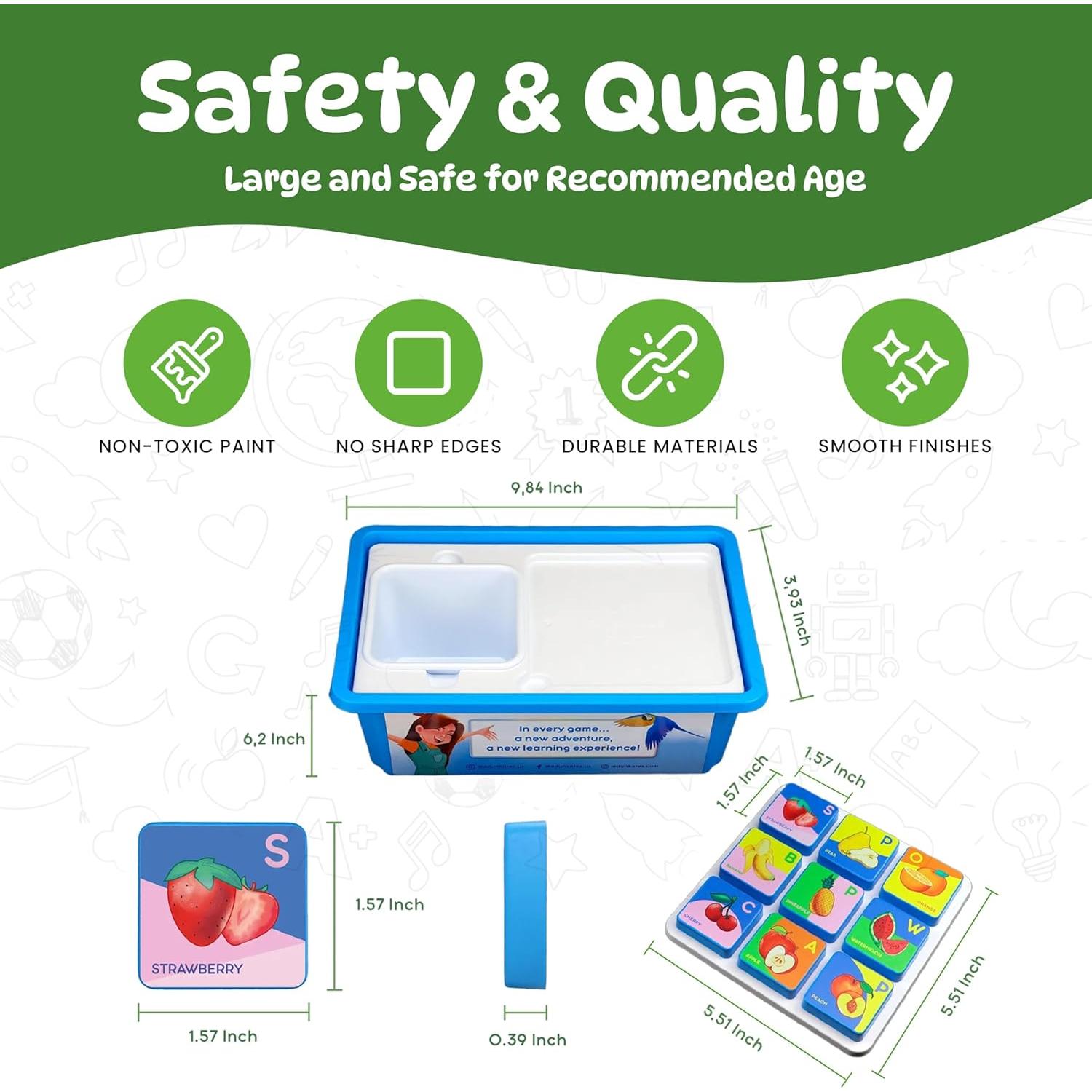 Juguetes de Aprendizaje Edu&Kate - 26 Piezas Montessori 3 Años