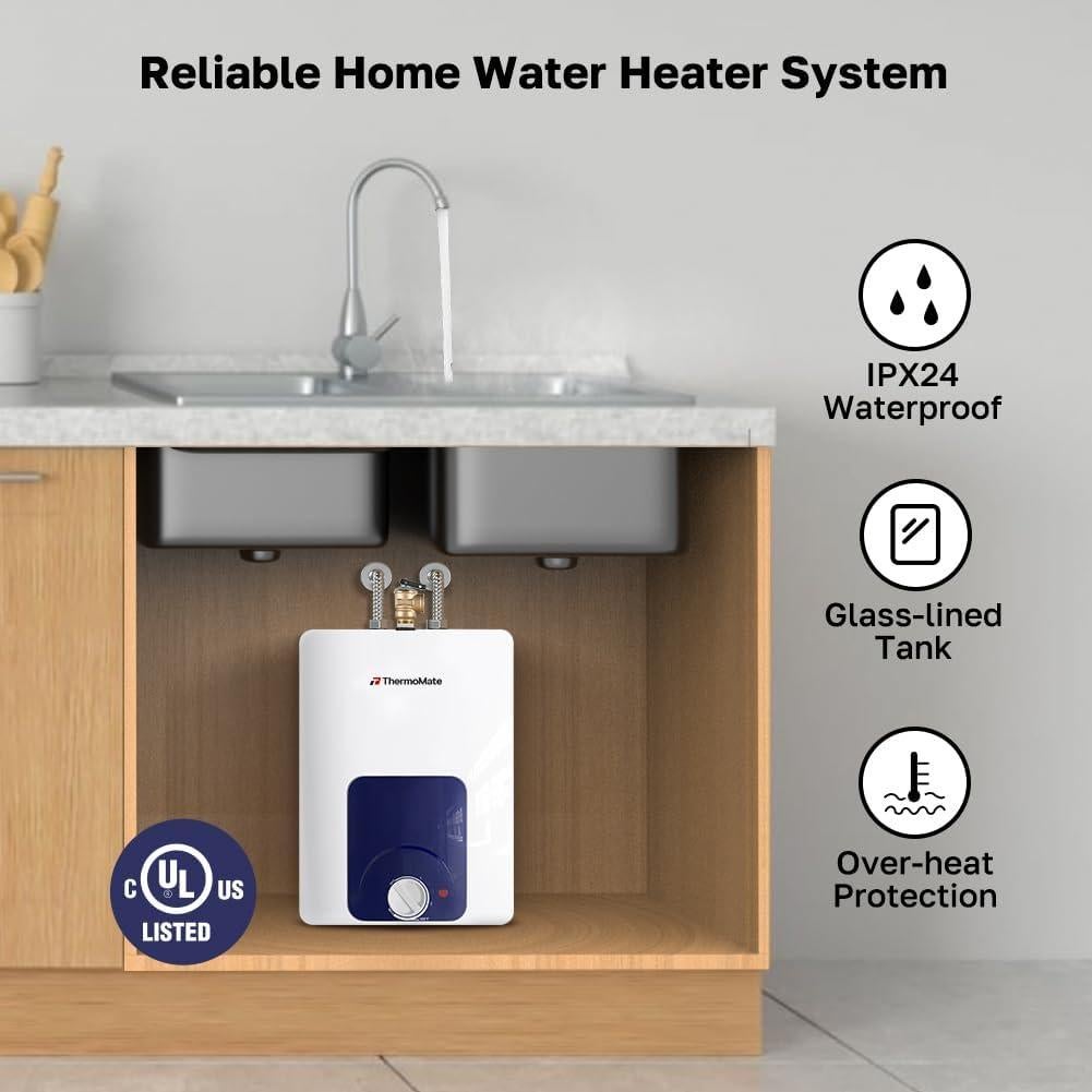 Calentador de Agua Eléctrico ThermoMate ES150B 4.99L Bajo Fregadero