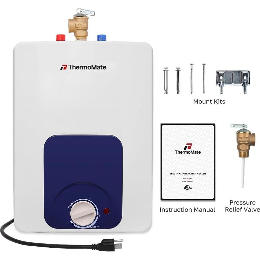 Calentador de Agua Eléctrico ThermoMate ES150B 4.99L Bajo Fregadero