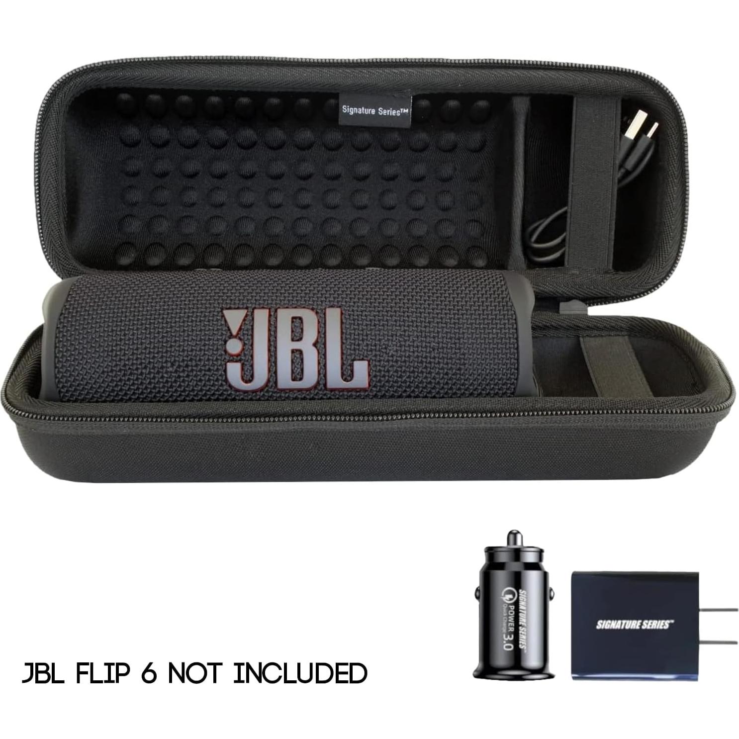 Funda Dura EVA para Altavoz JBL Flip 6 + Cargador Pared y Coche