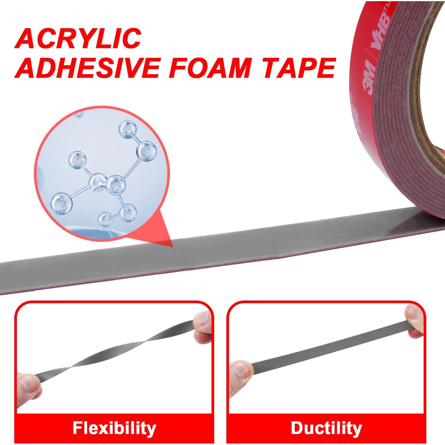 Cinta Doble Cara 3M VHB 300CM x 1CM Impermeable Multifuncional