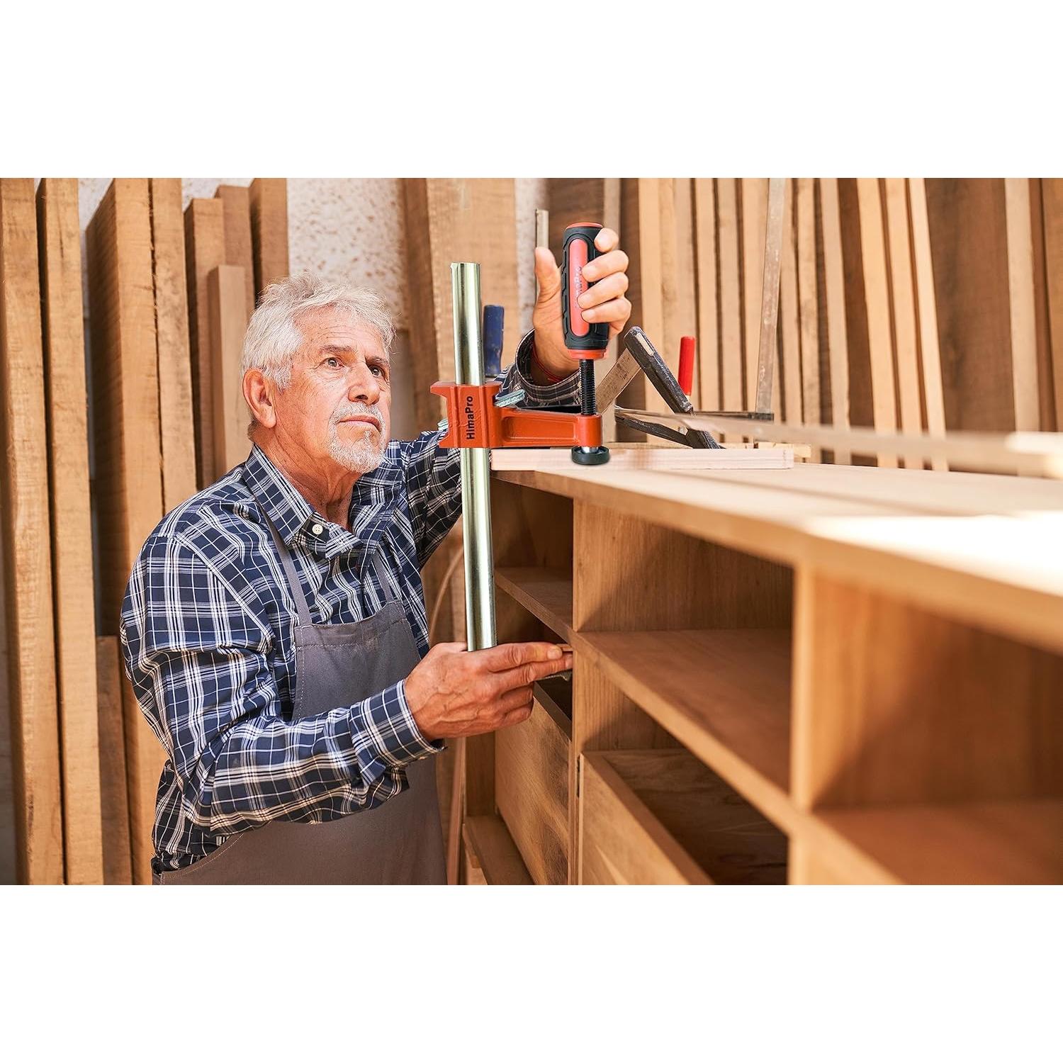 Juego de Abrazaderas HimaPro 15 cm, 4 Piezas, 272 kg