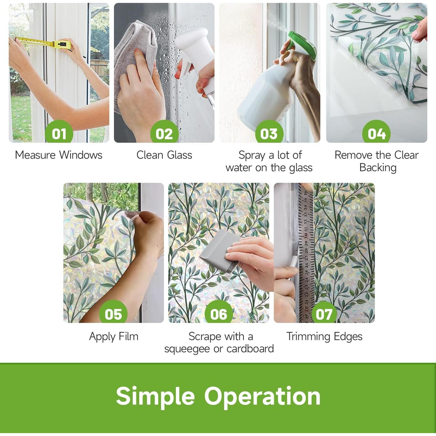 Película Estática Decorativa para Ventanas Yeysynana 45x200cm