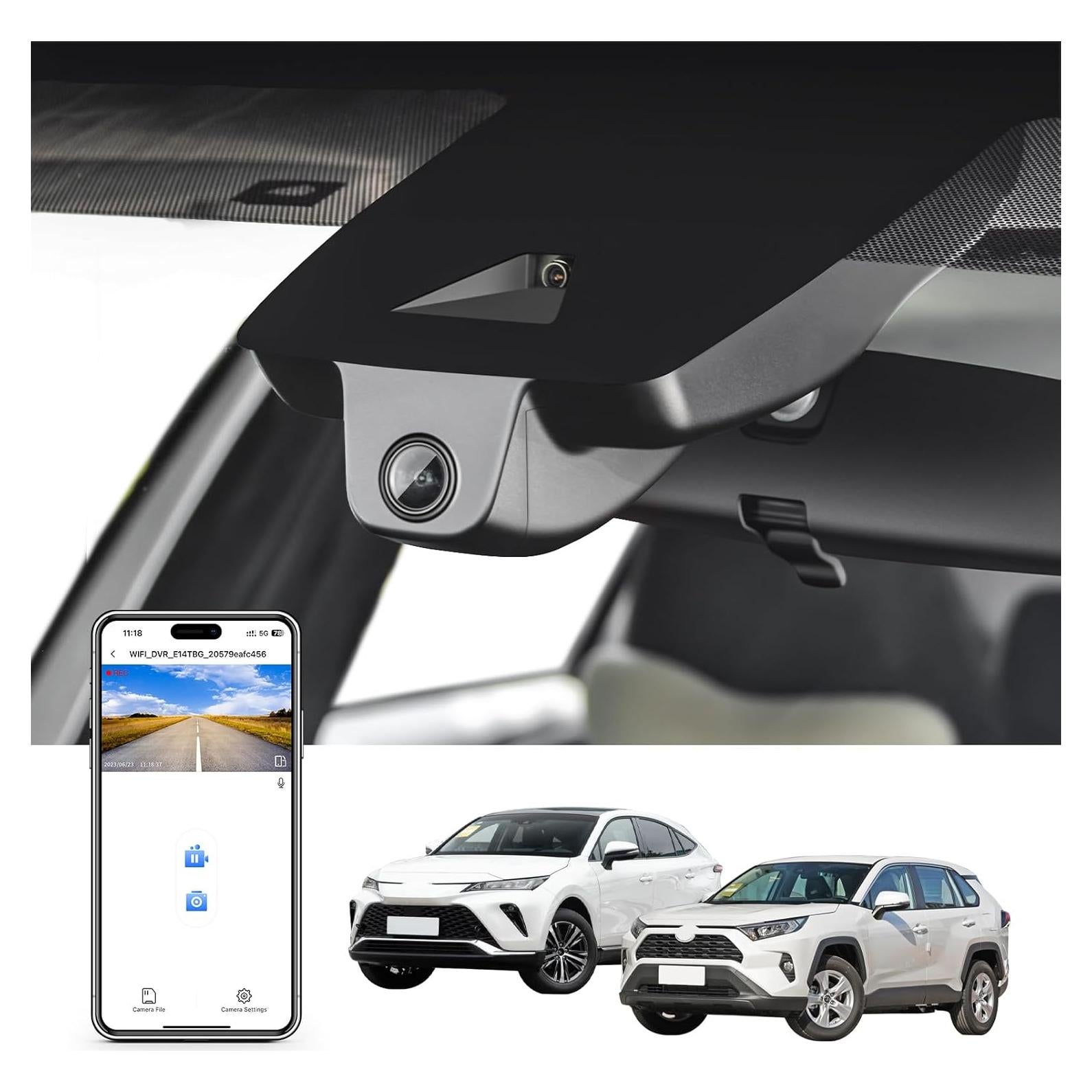 Cámara Dash 4K Mangoal Modelo A para Toyota RAV4 2019-2024