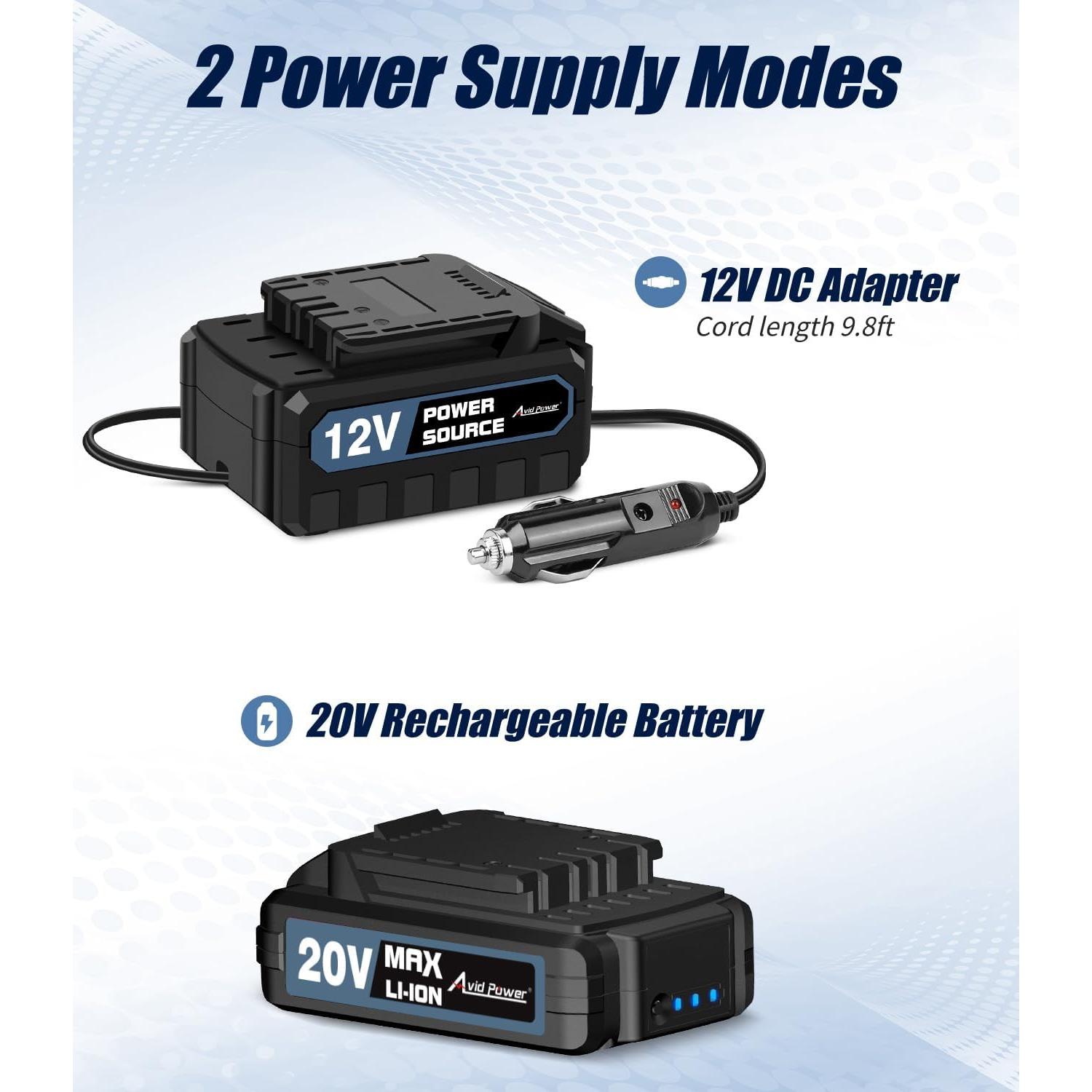 Compresor de Aire Inalámbrico AVID POWER 20V 30LPM