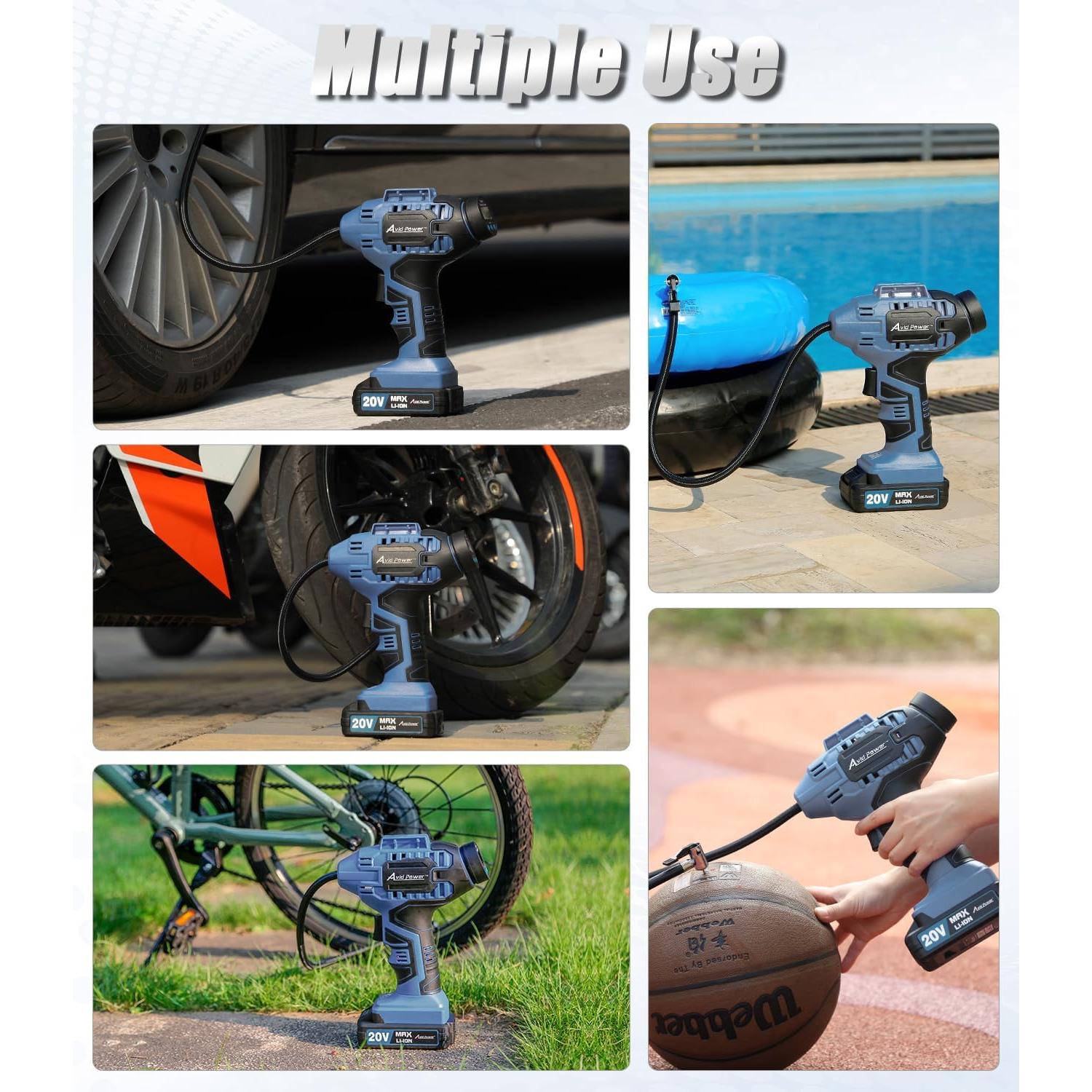 Compresor de Aire Inalámbrico AVID POWER 20V 30LPM