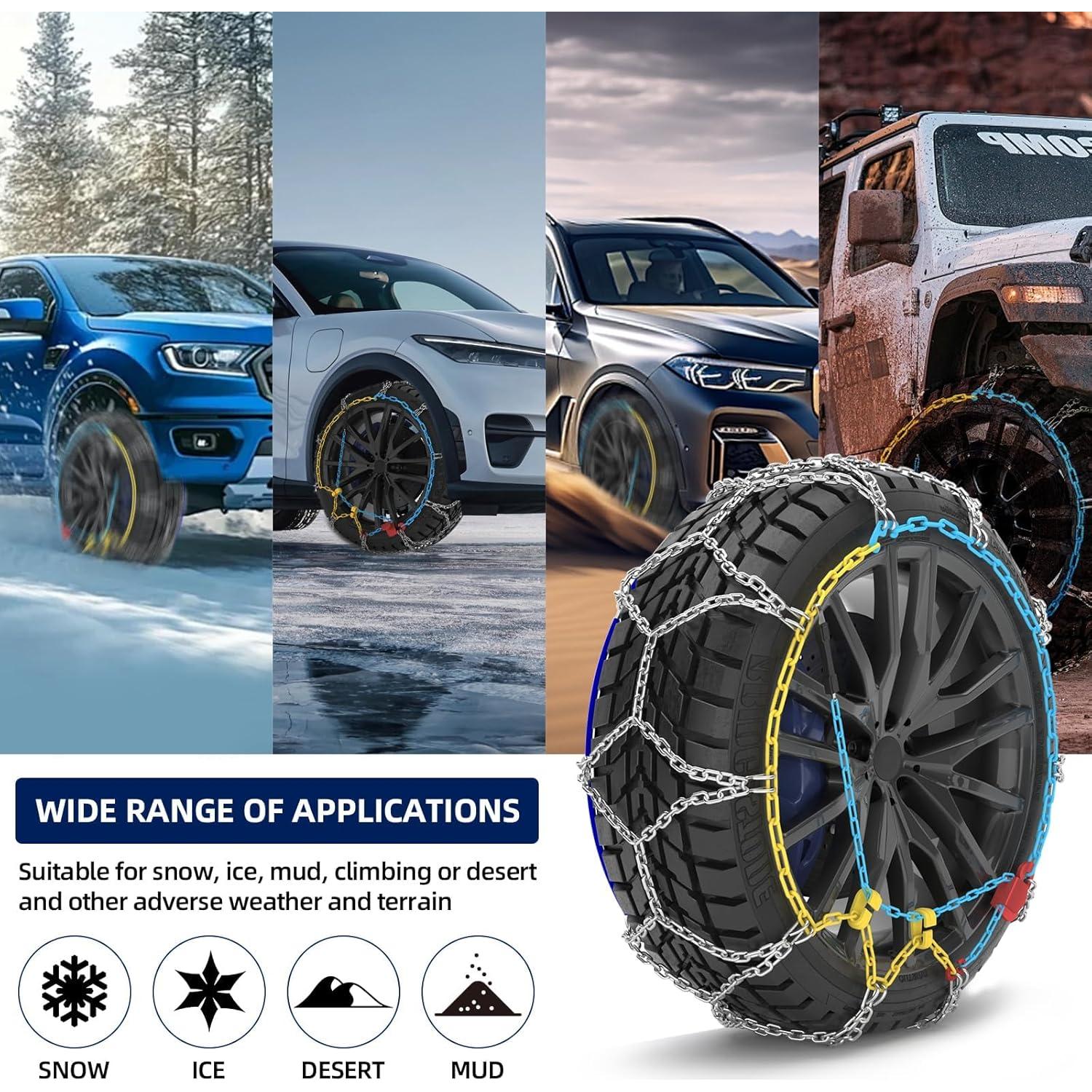 Cadenas para Nieve OPSOOPI HKN120 Antideslizantes 12mm