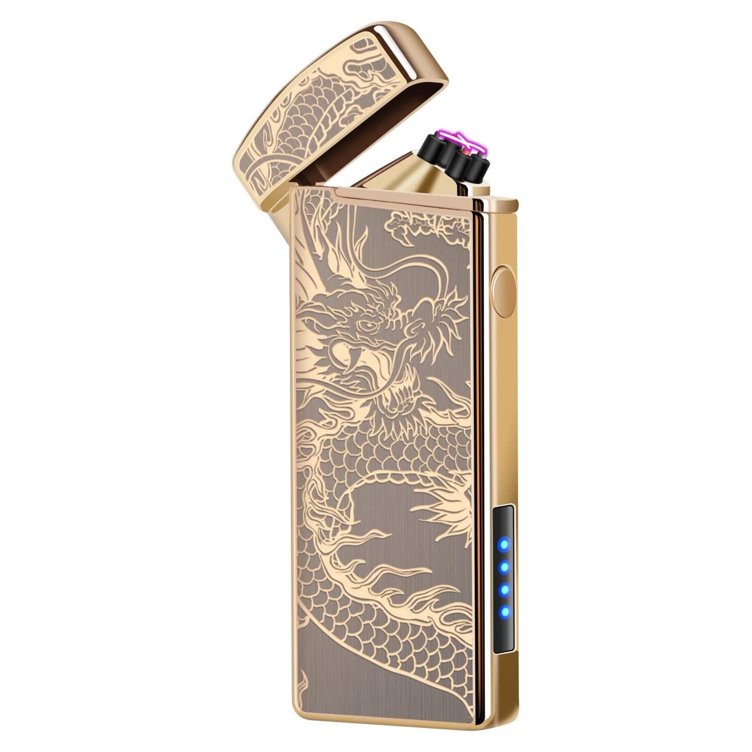 Encendedor Eléctrico LcFun Doble Arco USB a Prueba de Viento