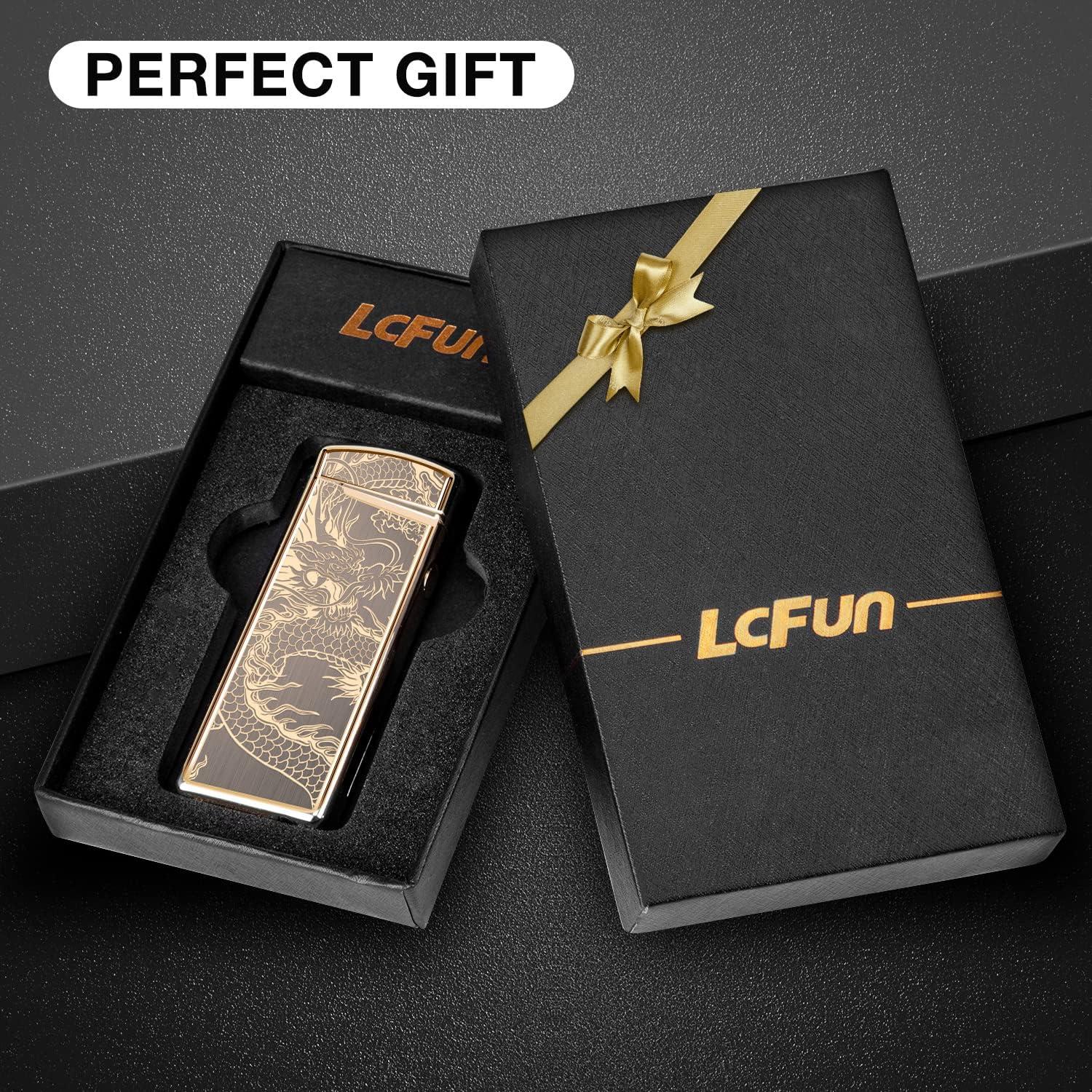 Encendedor Eléctrico LcFun Doble Arco USB a Prueba de Viento