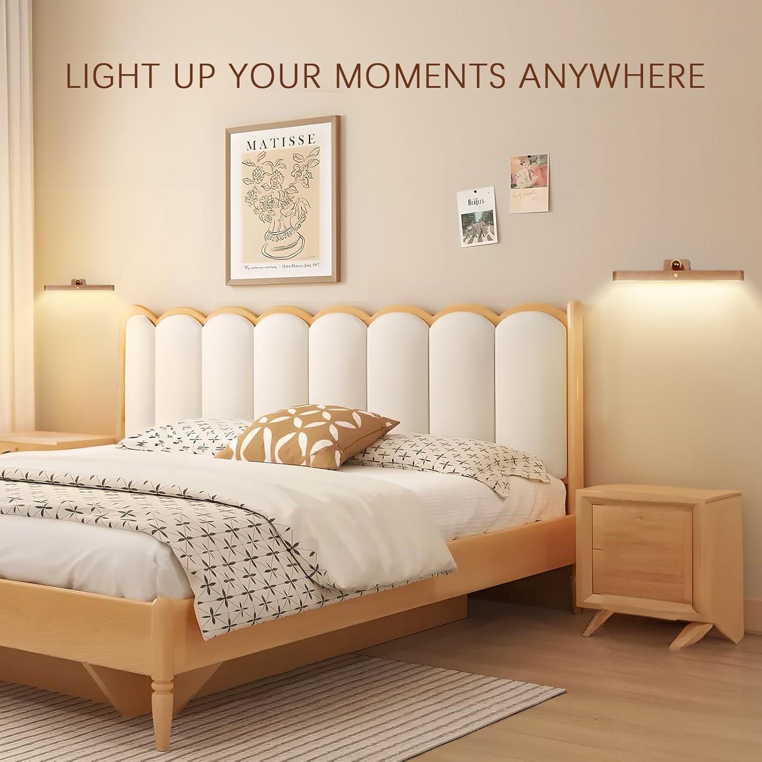 Luz de Pared LED Dimmable HBGFHG Magnética 360° Recargable