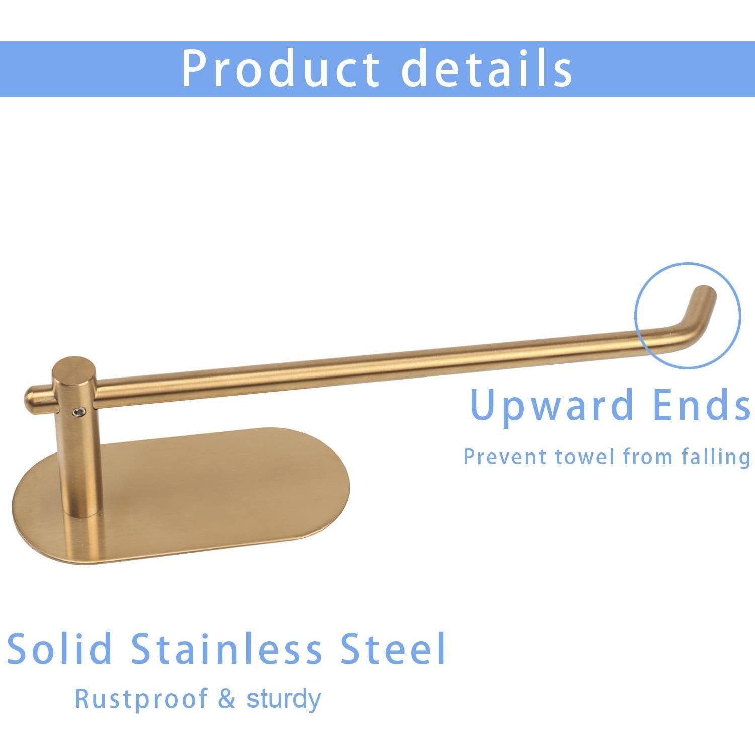 Soporte para Toalla de Mano TocTen 22.86 cm Acero Inoxidable Oro