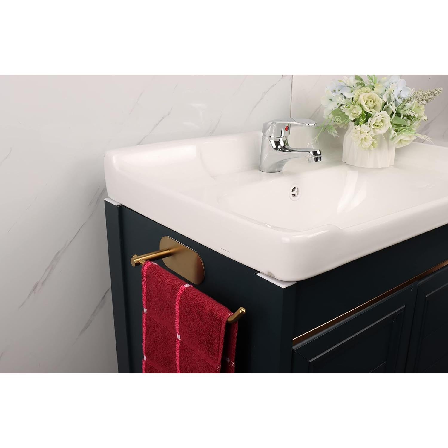 Soporte para Toalla de Mano TocTen 22.86 cm Acero Inoxidable Oro