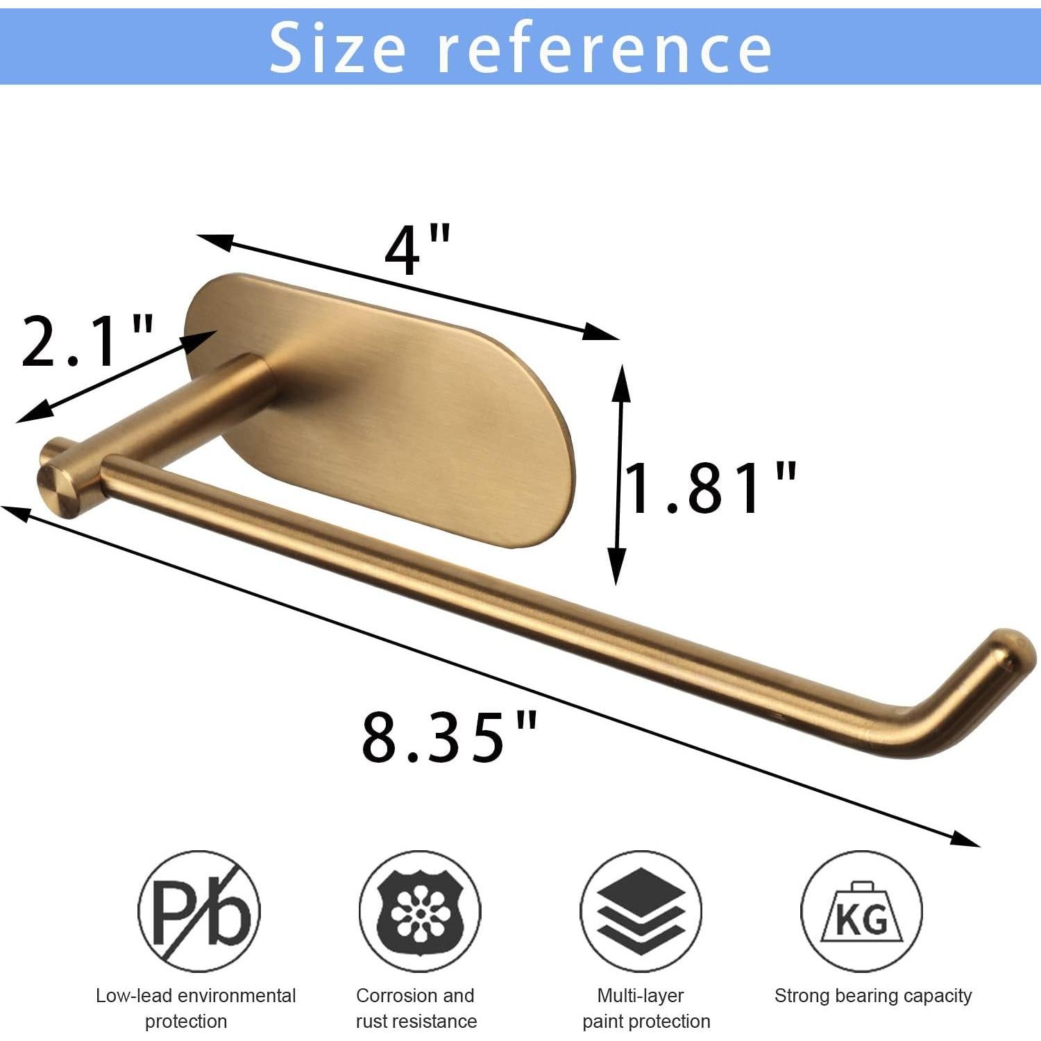 Soporte para Toalla de Mano TocTen 22.86 cm Acero Inoxidable Oro