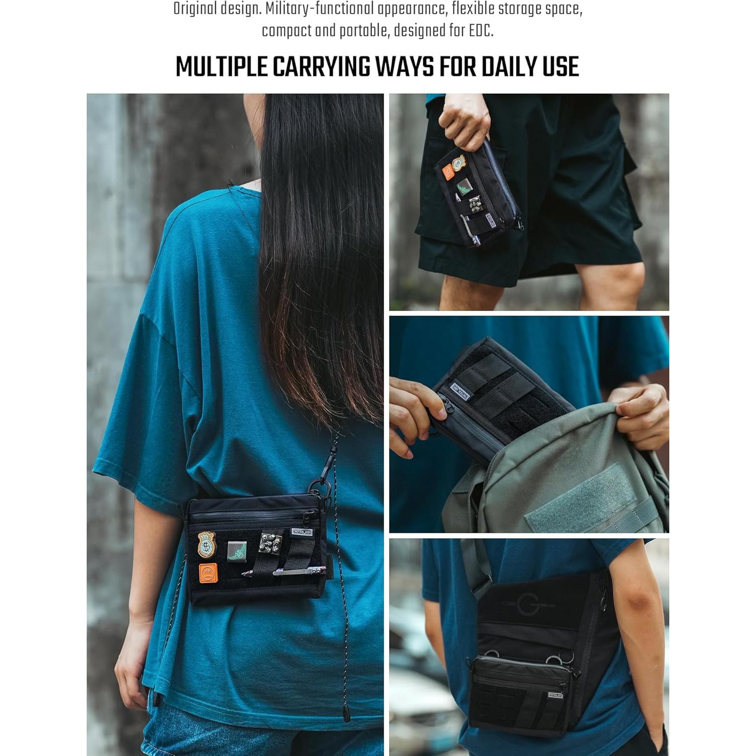 Organizador de Bolsas TACTICAL GEEK Block H EDC Nylon Negro