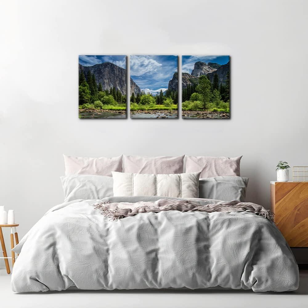 Pintura en Lienzo 3 Paneles Parque Yosemite 30x40cm