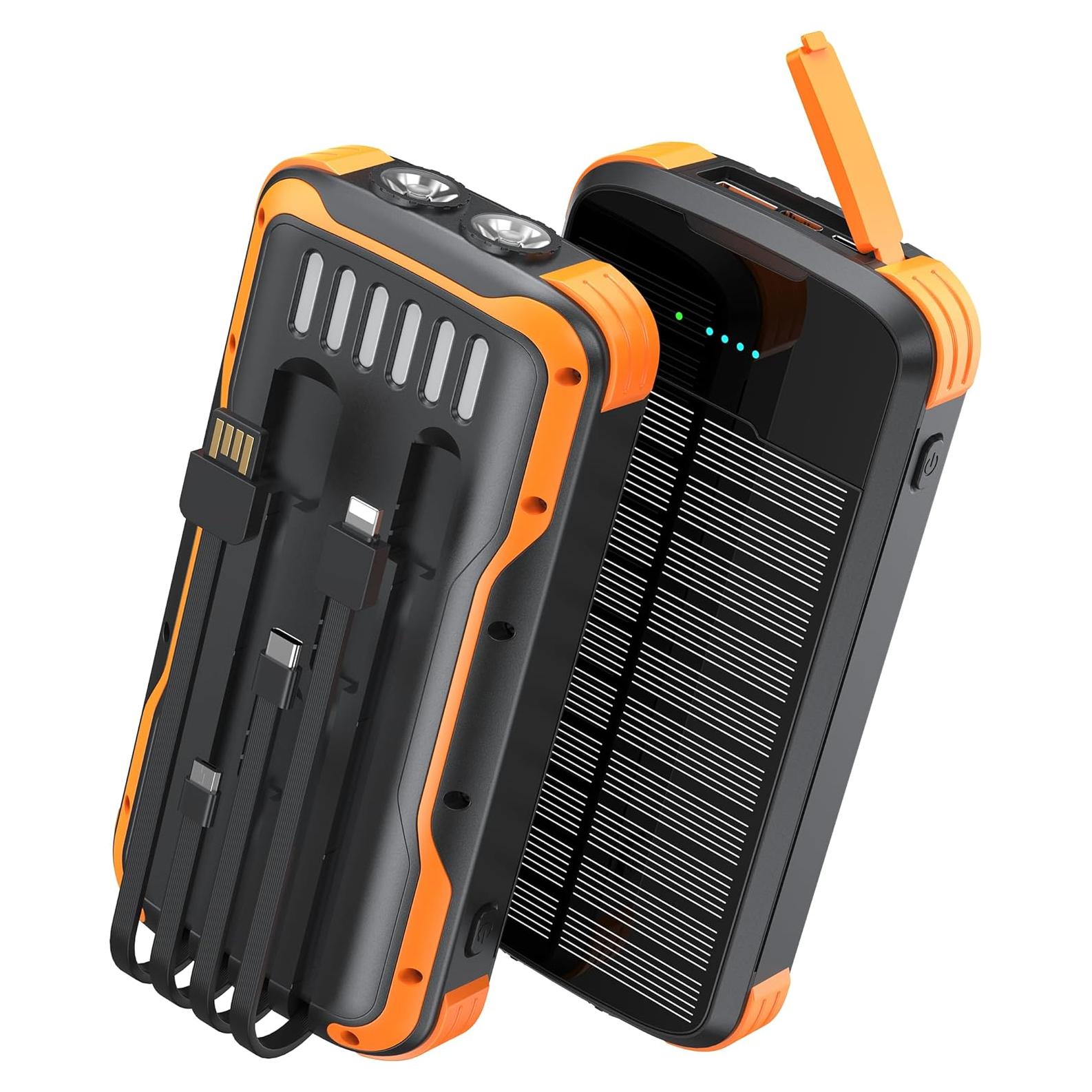 Banco de Energía Solar SOXONO 40000mAh Carga Rápida 20W