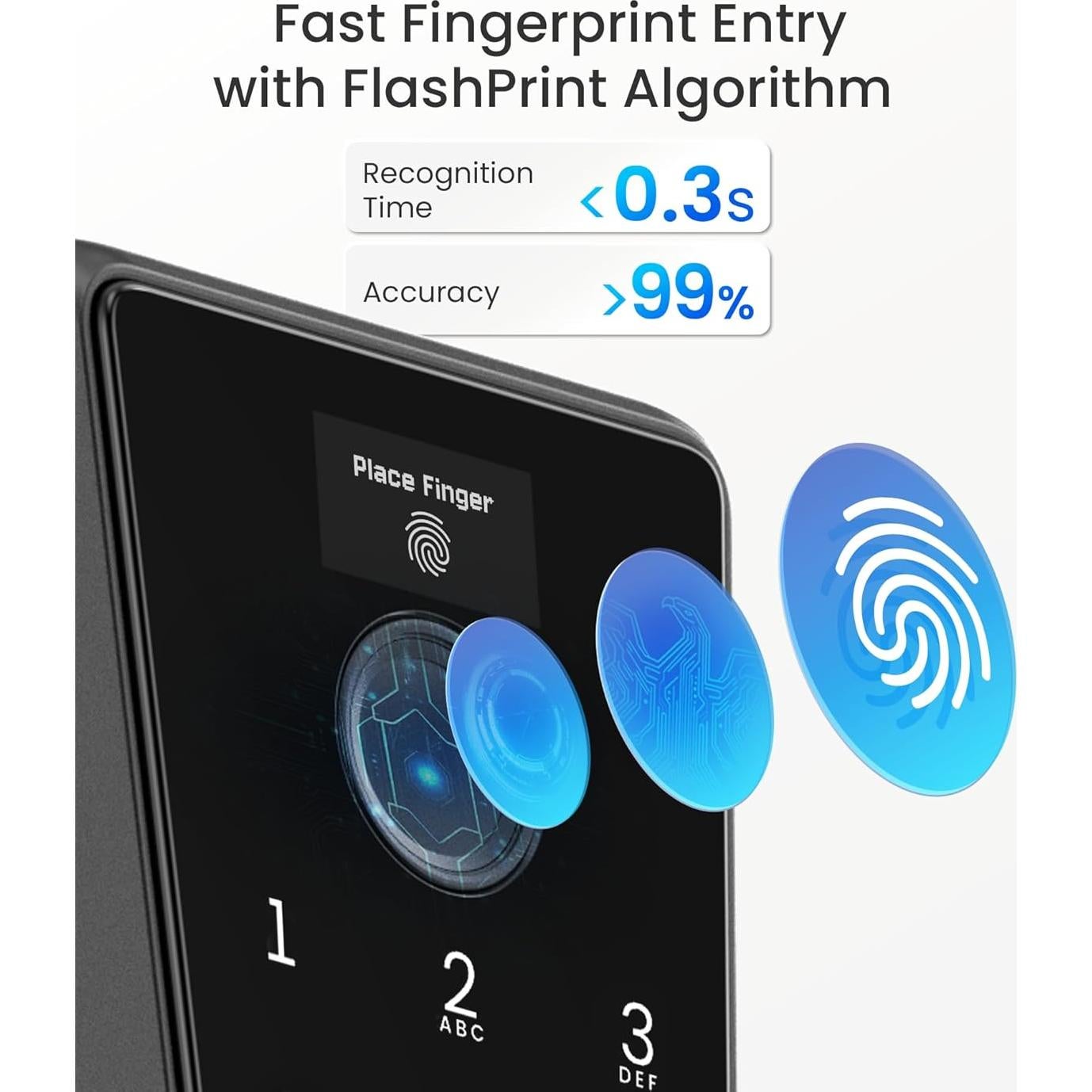 Cerradura Inteligente DESLOC D110 Plus Wi-Fi Huella Dactilar