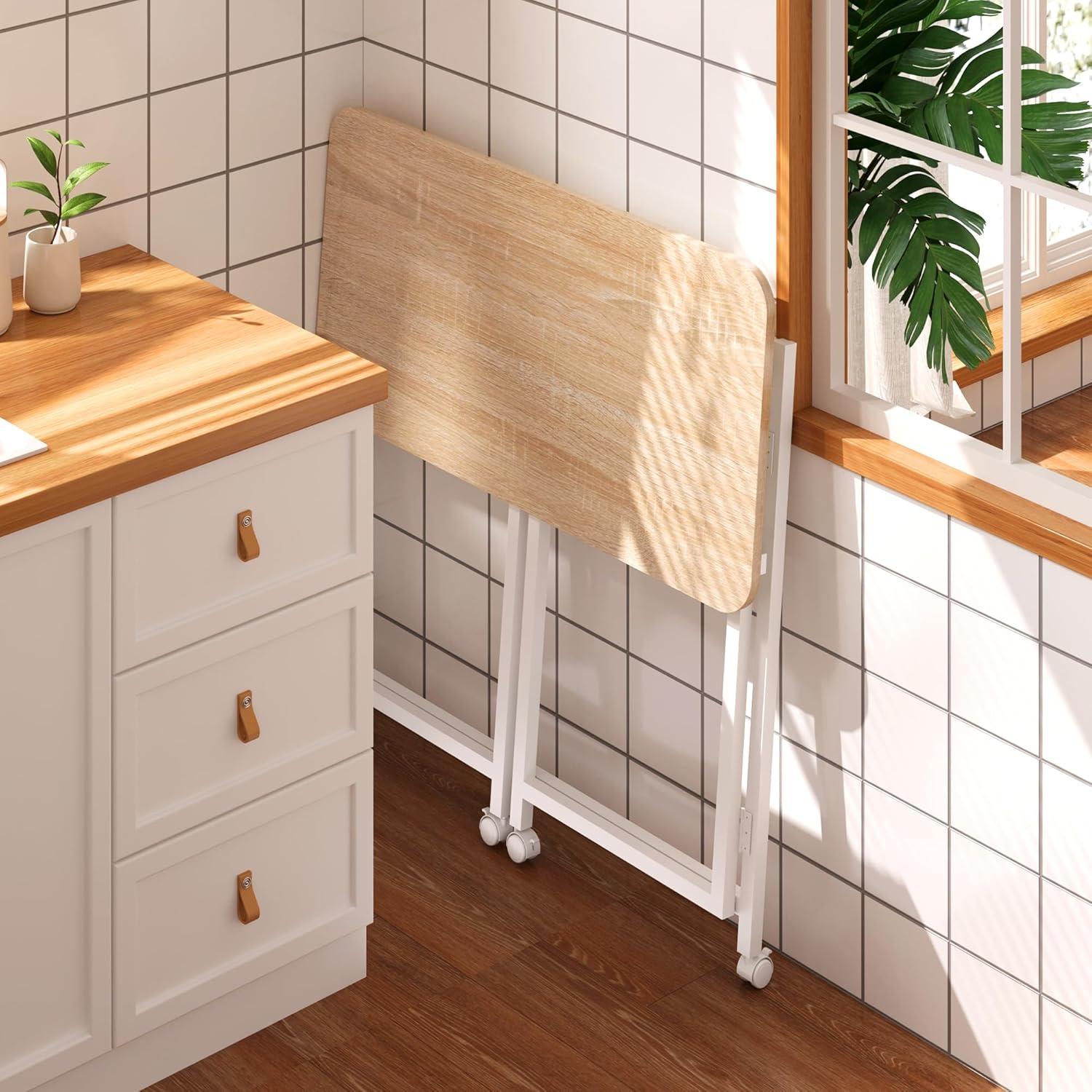 Escritorio Plegable 4NM DD002-4LXZ Natural y Blanco 69.85cm