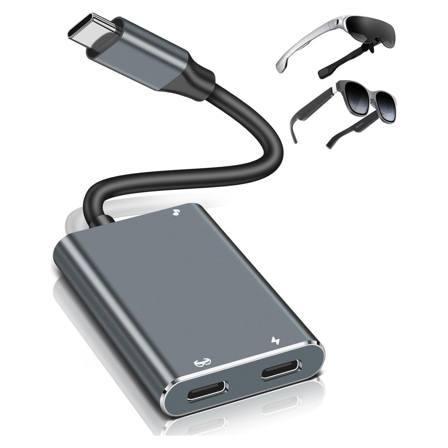 Adaptador USB-C a Gafas AR XREAL Hub 65W 60Hz Compatible