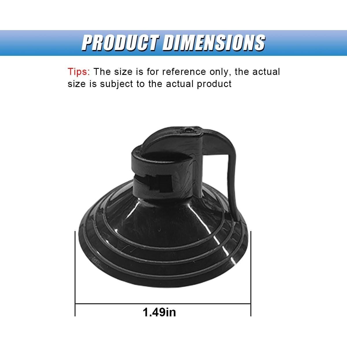 24 Ventosas de Parabrisas UHANBUT para Visera Solar - PVC