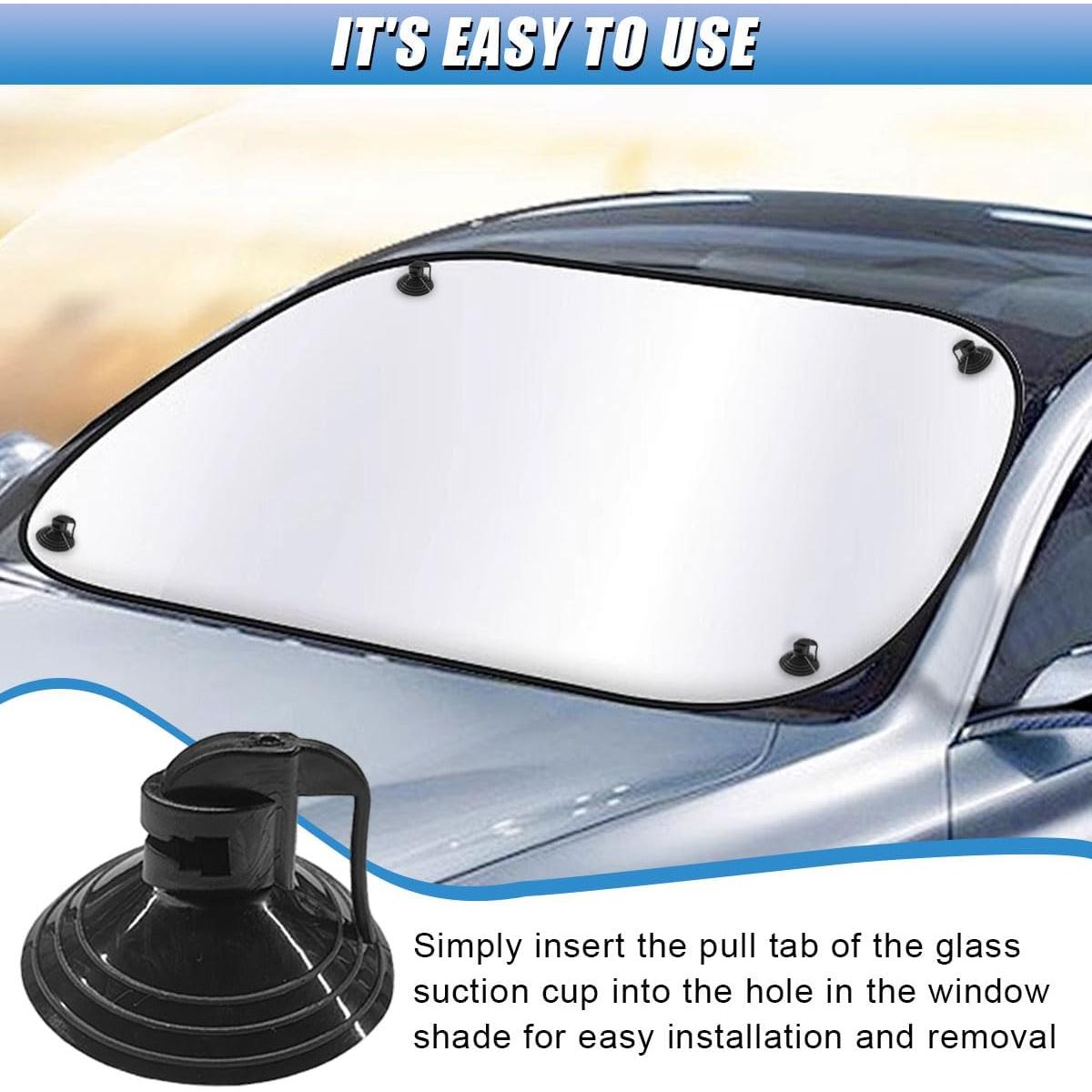 24 Ventosas de Parabrisas UHANBUT para Visera Solar - PVC