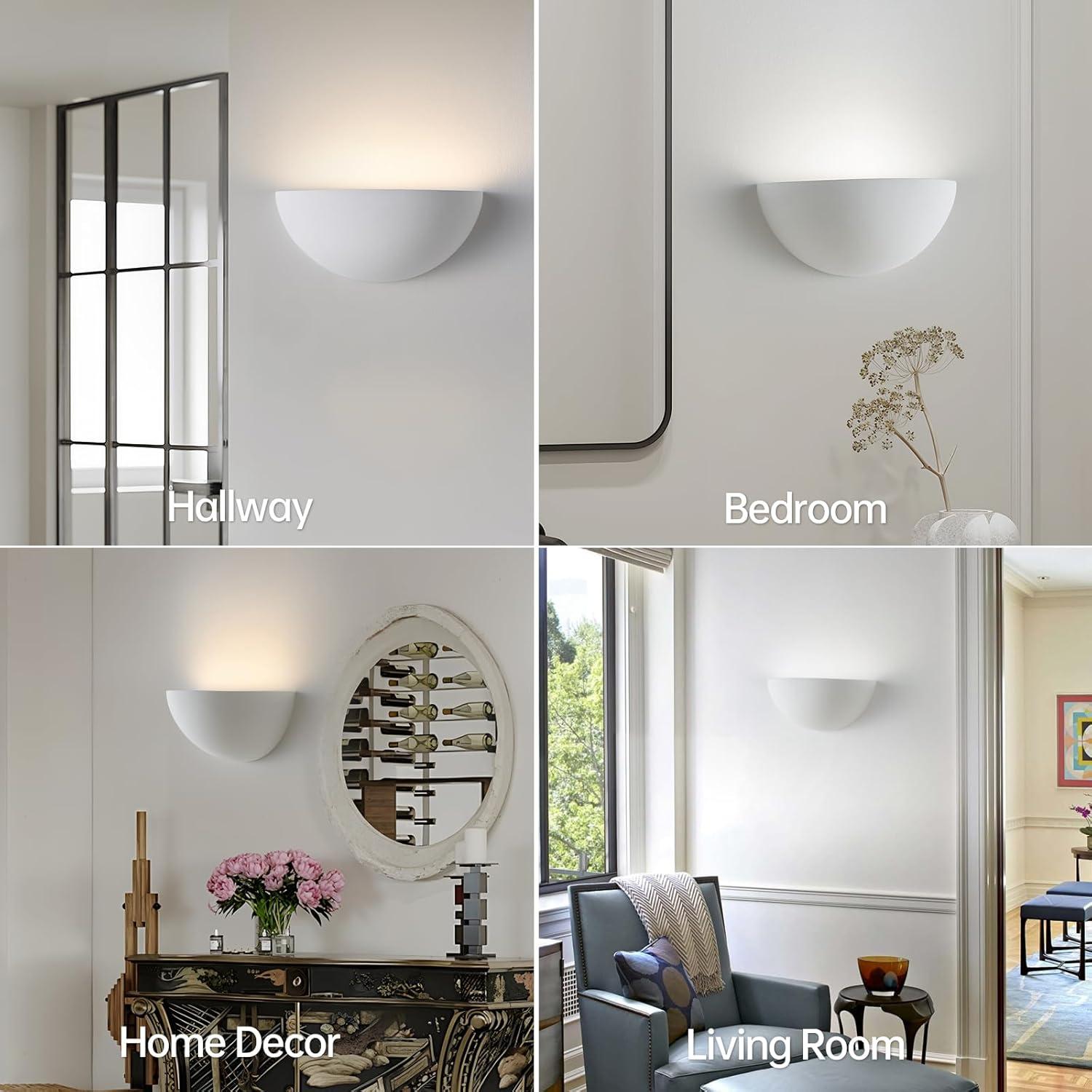 Aplique de pared recargable Nusran, luz minimalista 12 colores