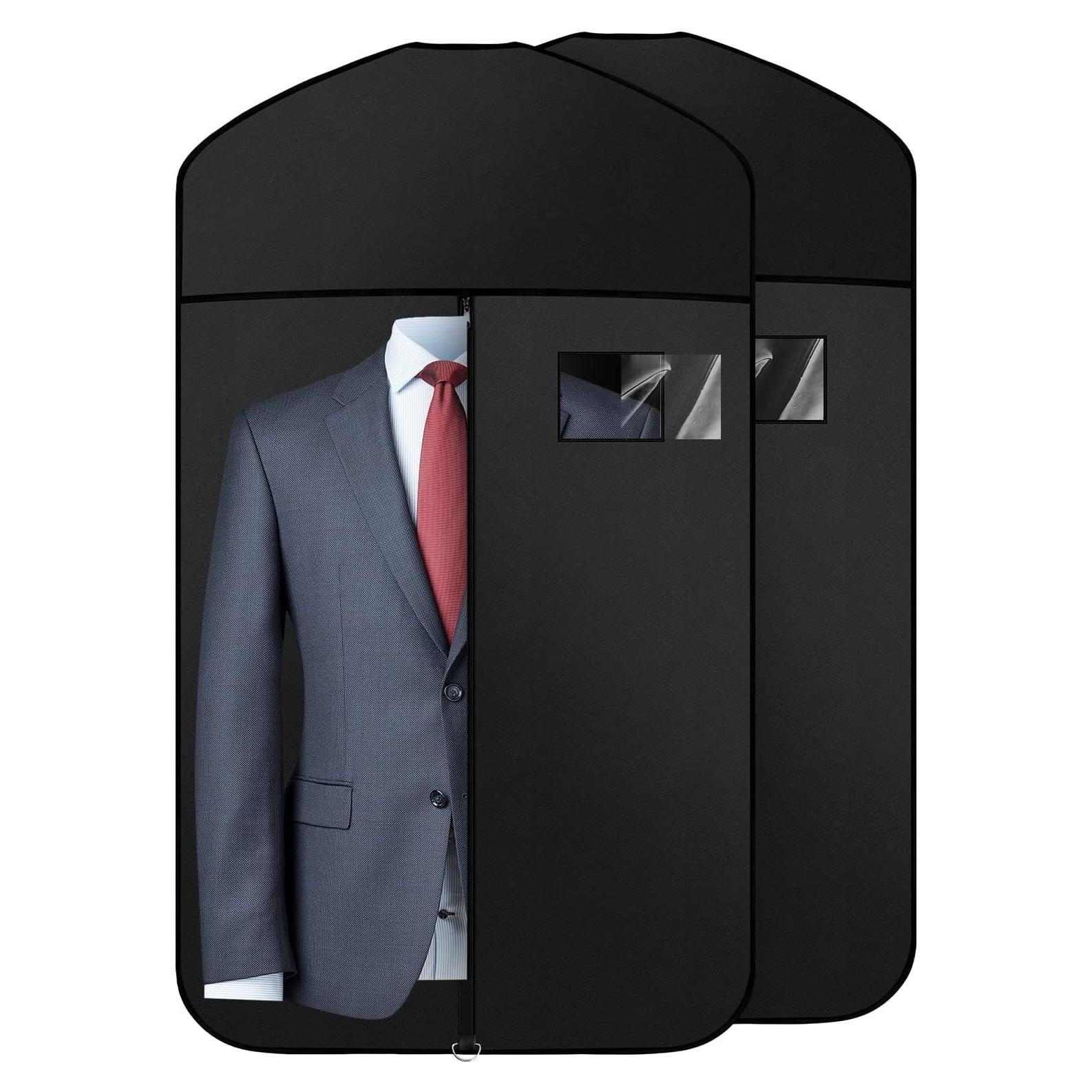 Bolsa de Ropa Colgante Vodiver 101.6 cm Nylon Negro - 2 Piezas