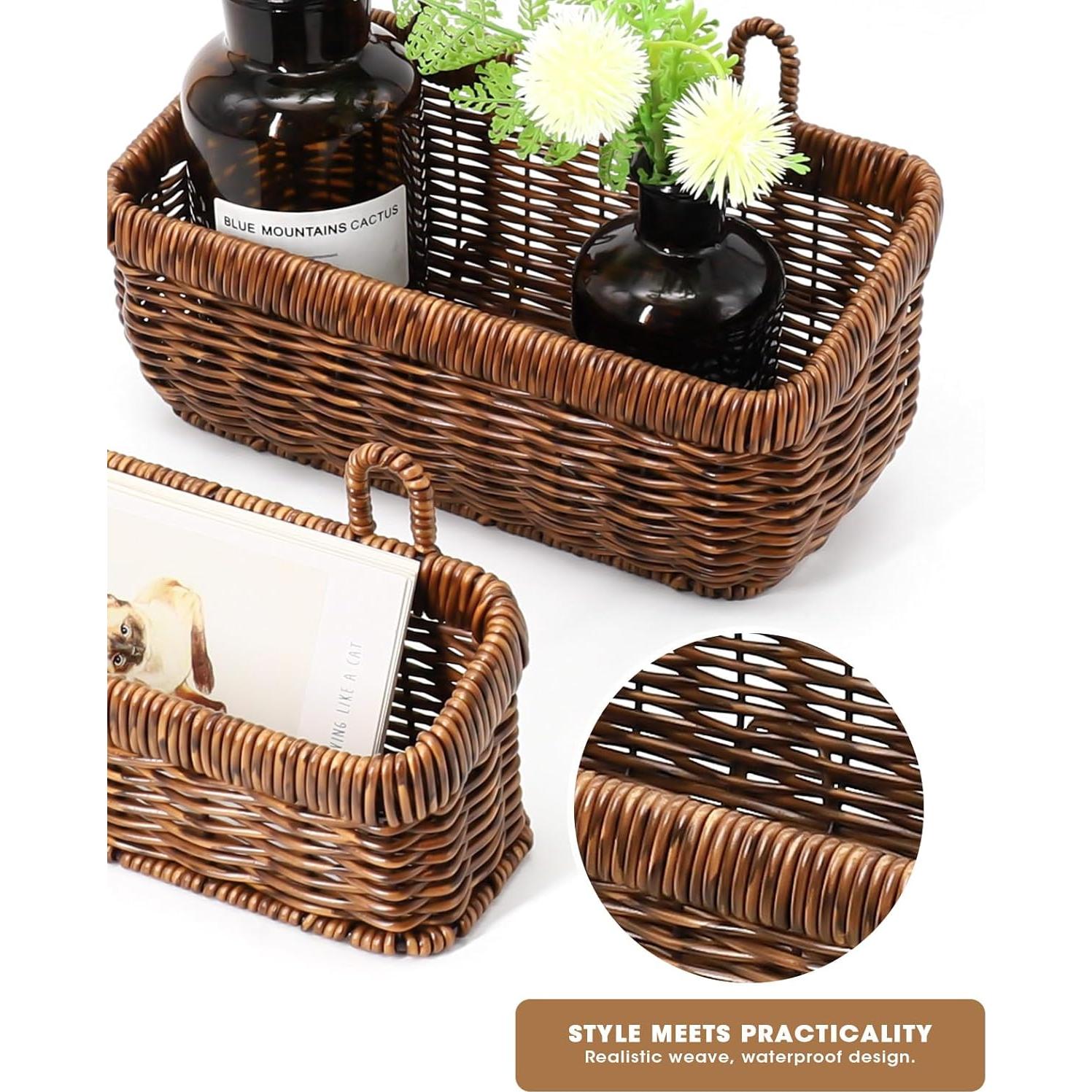 Cestas Colgantes de Pared AceList - Juego de 2, Estilo Boho