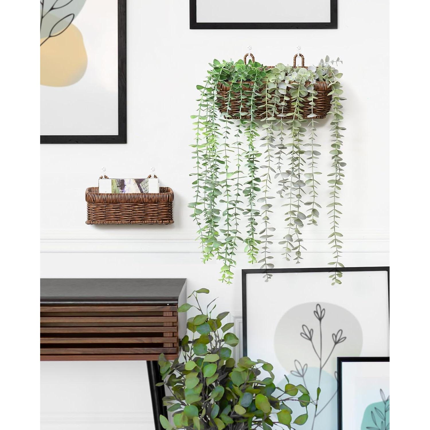 Cestas Colgantes de Pared AceList - Juego de 2, Estilo Boho