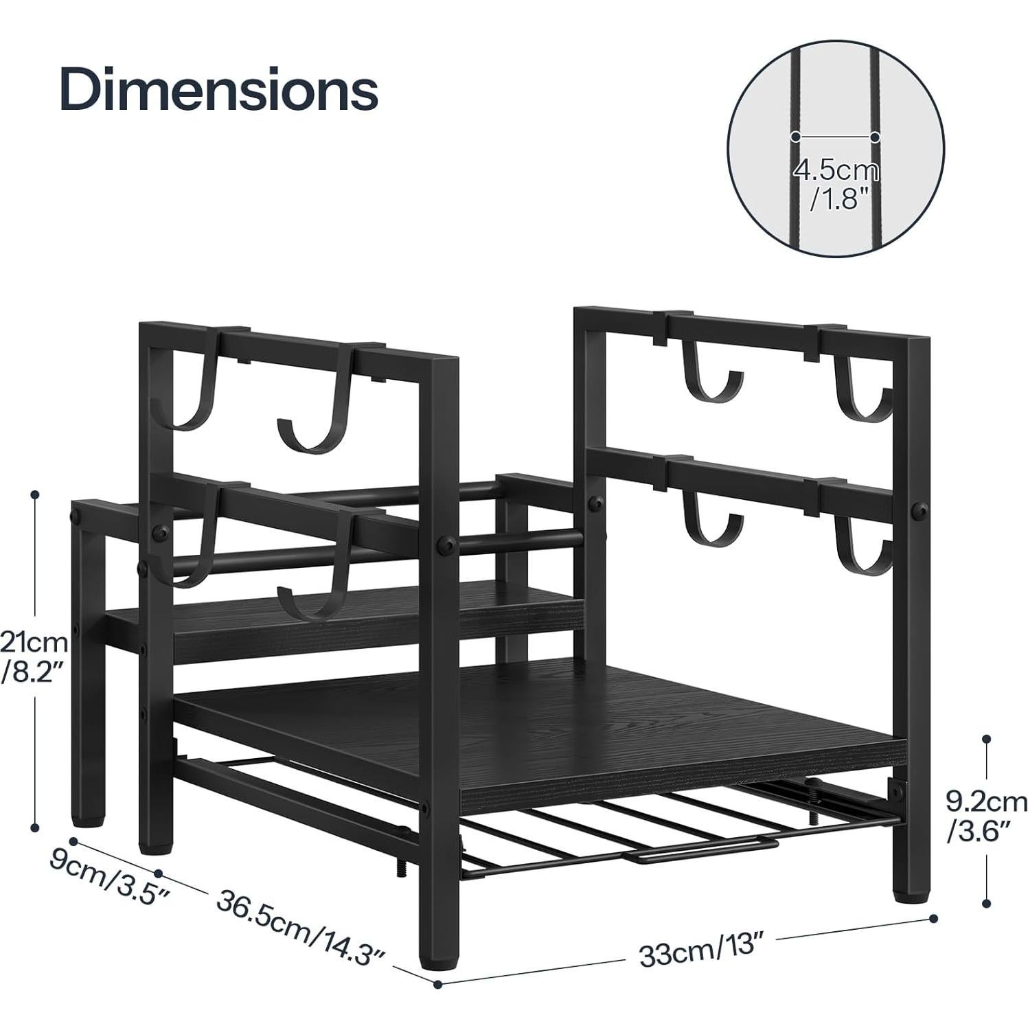 Soporte para K Cup HOOBRO Negro, Organizador de 35 Cápsulas