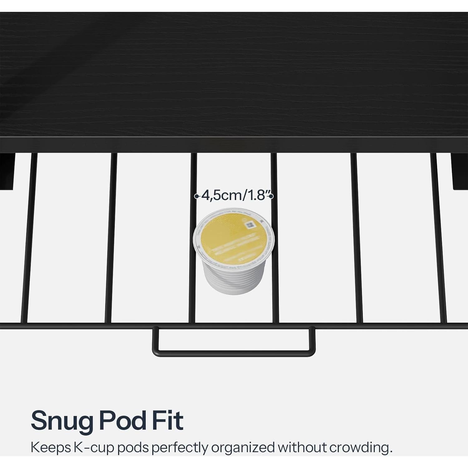 Soporte para K Cup HOOBRO Negro, Organizador de 35 Cápsulas