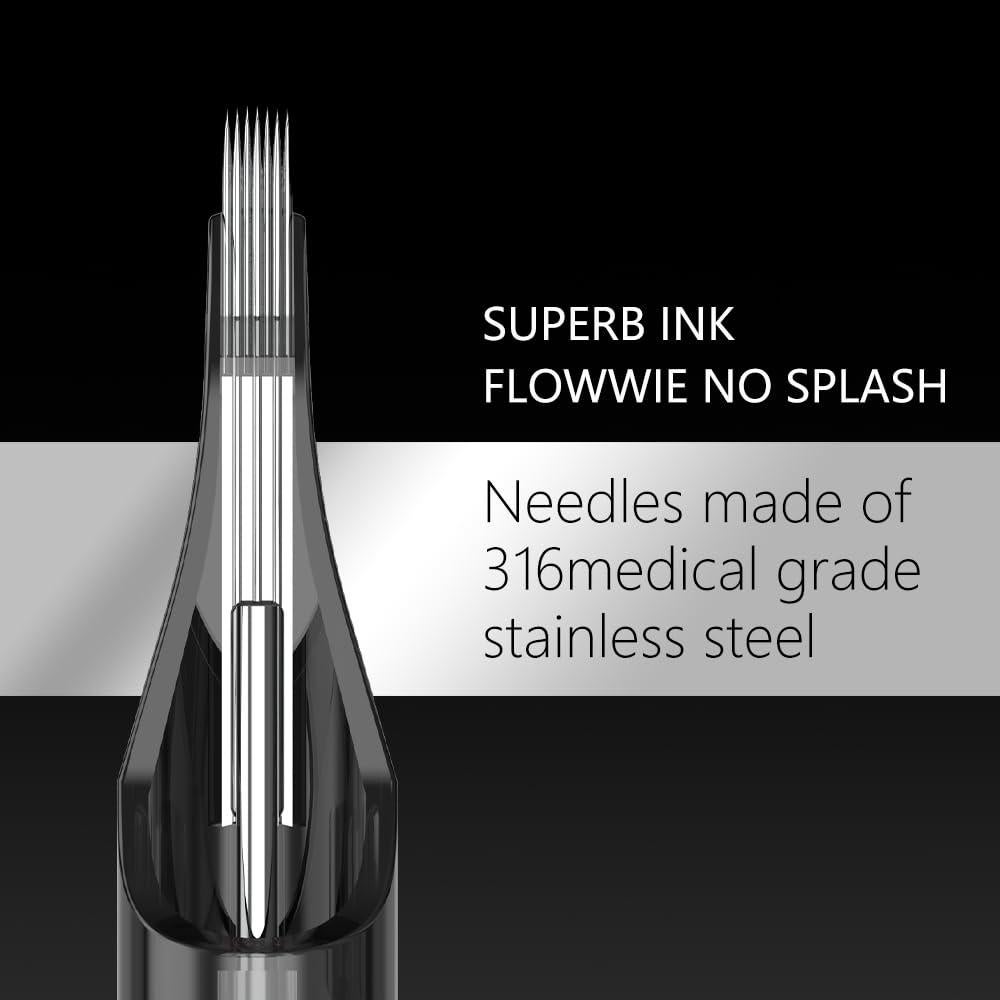 Agujas de Cartucho de Tatuaje Kiss of Dragon #12 0.35mm 20Pcs