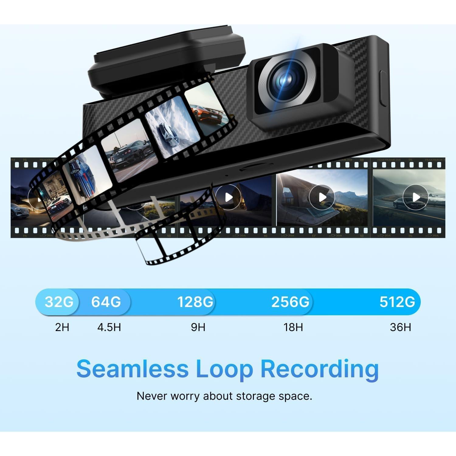 Cámara de Tablero Miofive Mini S 4K UHD con GPS y Wi-Fi