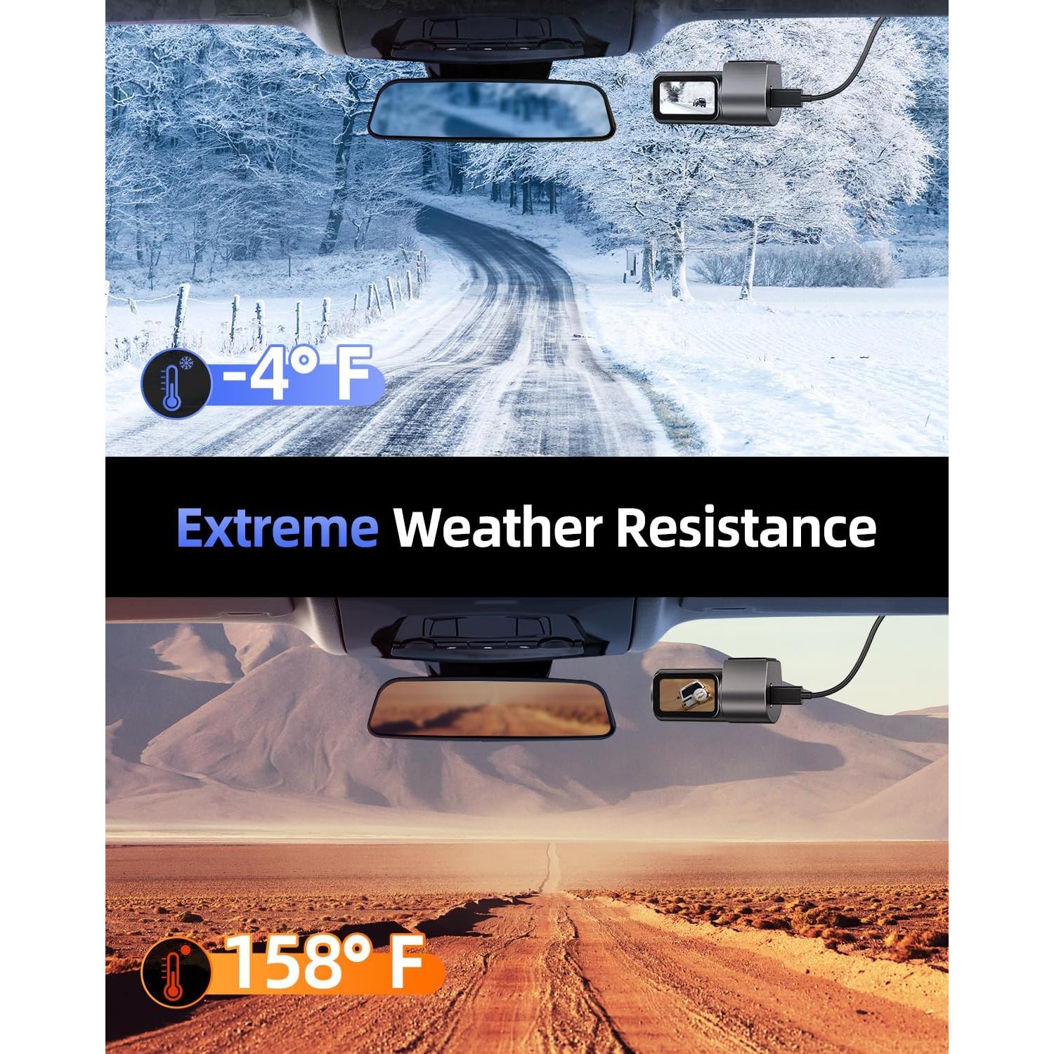 Cámara de tablero Cievie C200 4K con WiFi 5.8GHz y 64GB