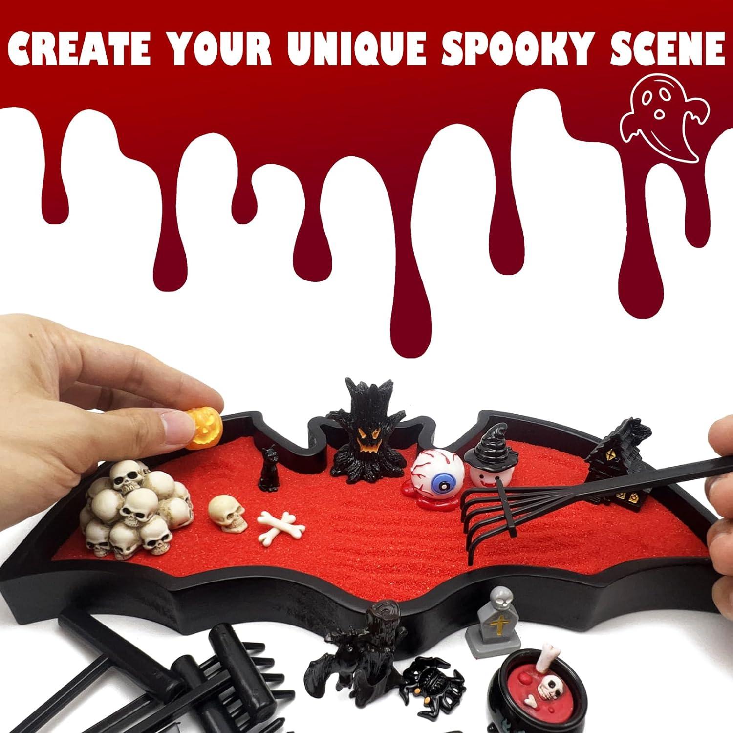 Kit de Jardín Zen Murciélago Kocris Casa Halloween 15 Figuras