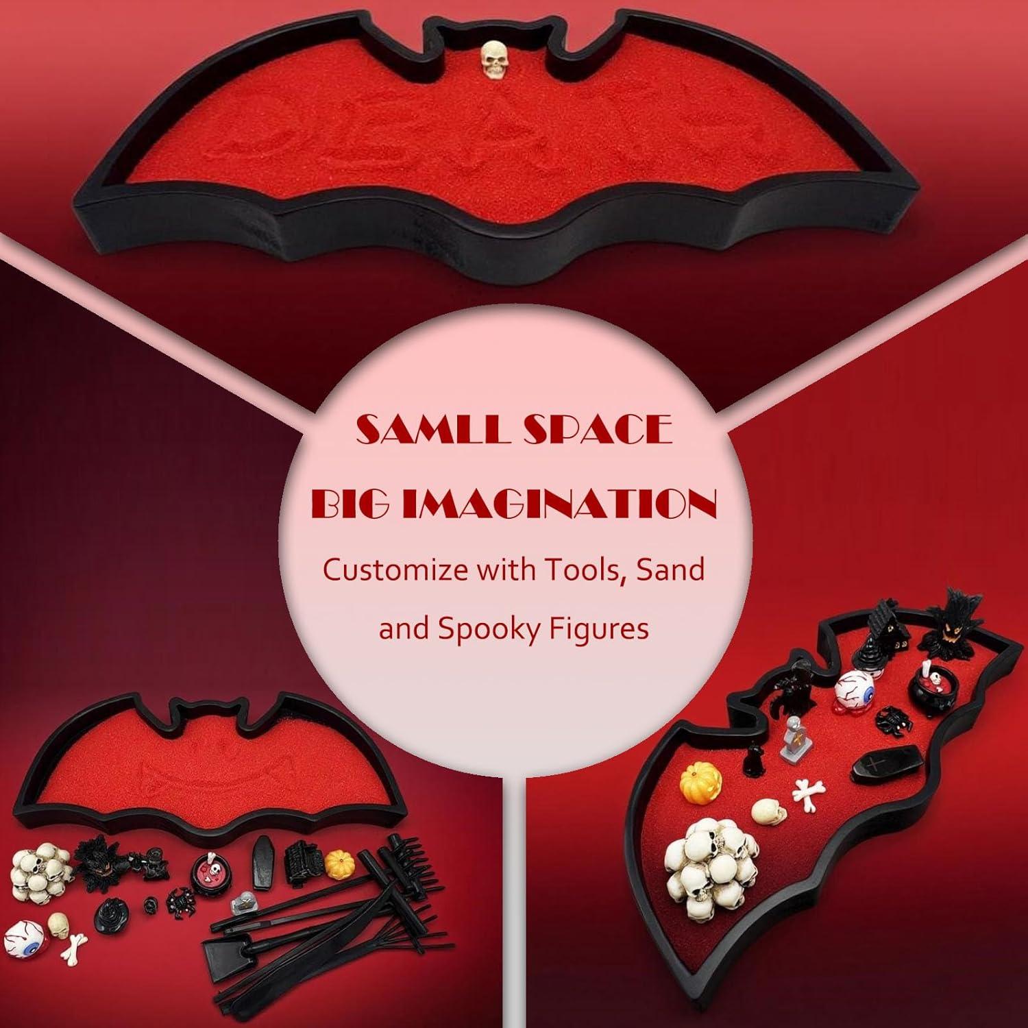 Kit de Jardín Zen Murciélago Kocris Casa Halloween 15 Figuras