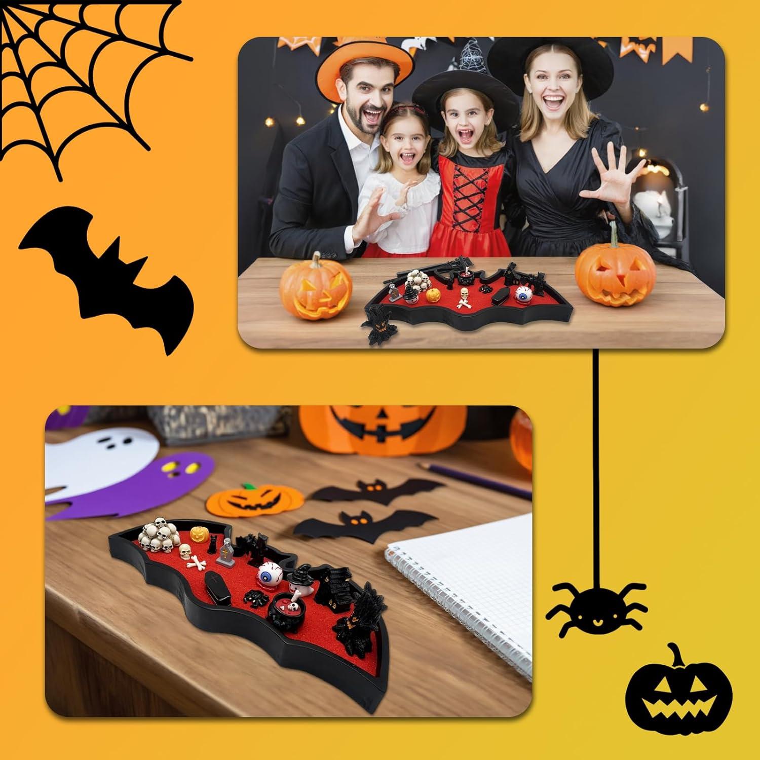 Kit de Jardín Zen Murciélago Kocris Casa Halloween 15 Figuras