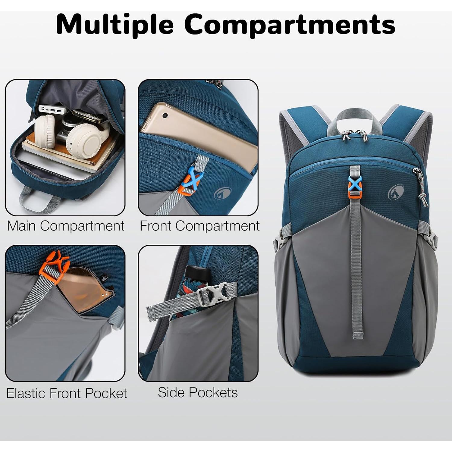 Mochila de Senderismo 12L Outplea Azul Unisex Ligera