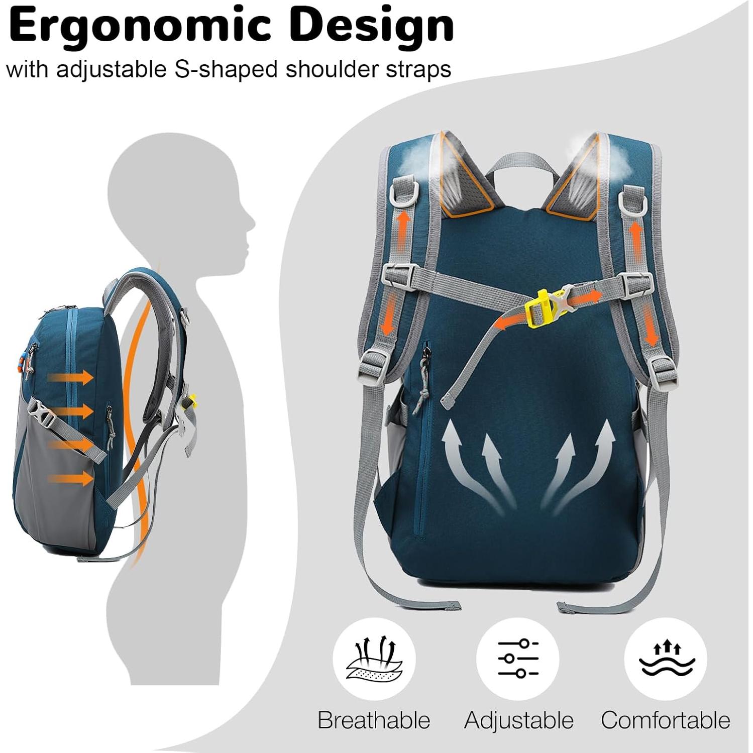 Mochila de Senderismo 12L Outplea Azul Unisex Ligera