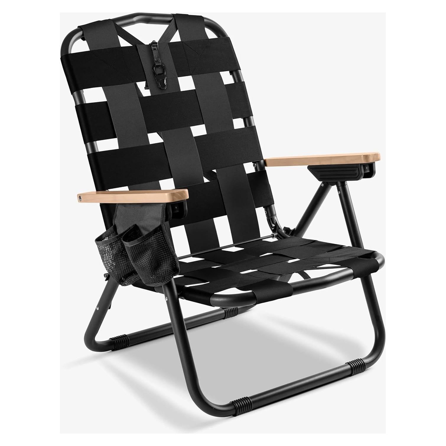 Silla Plegable Exterior CleverMade Kove - Negro Medianoche
