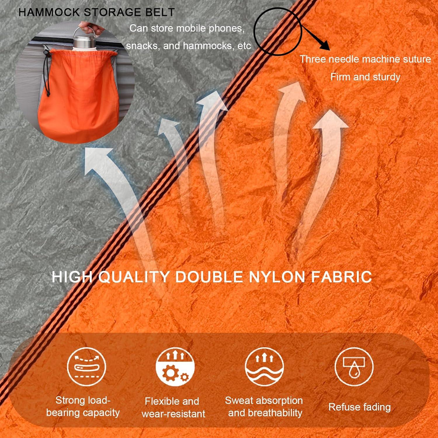 Hamaca de Camping Taihe 270x139 cm Nylon Ligera 181 kg