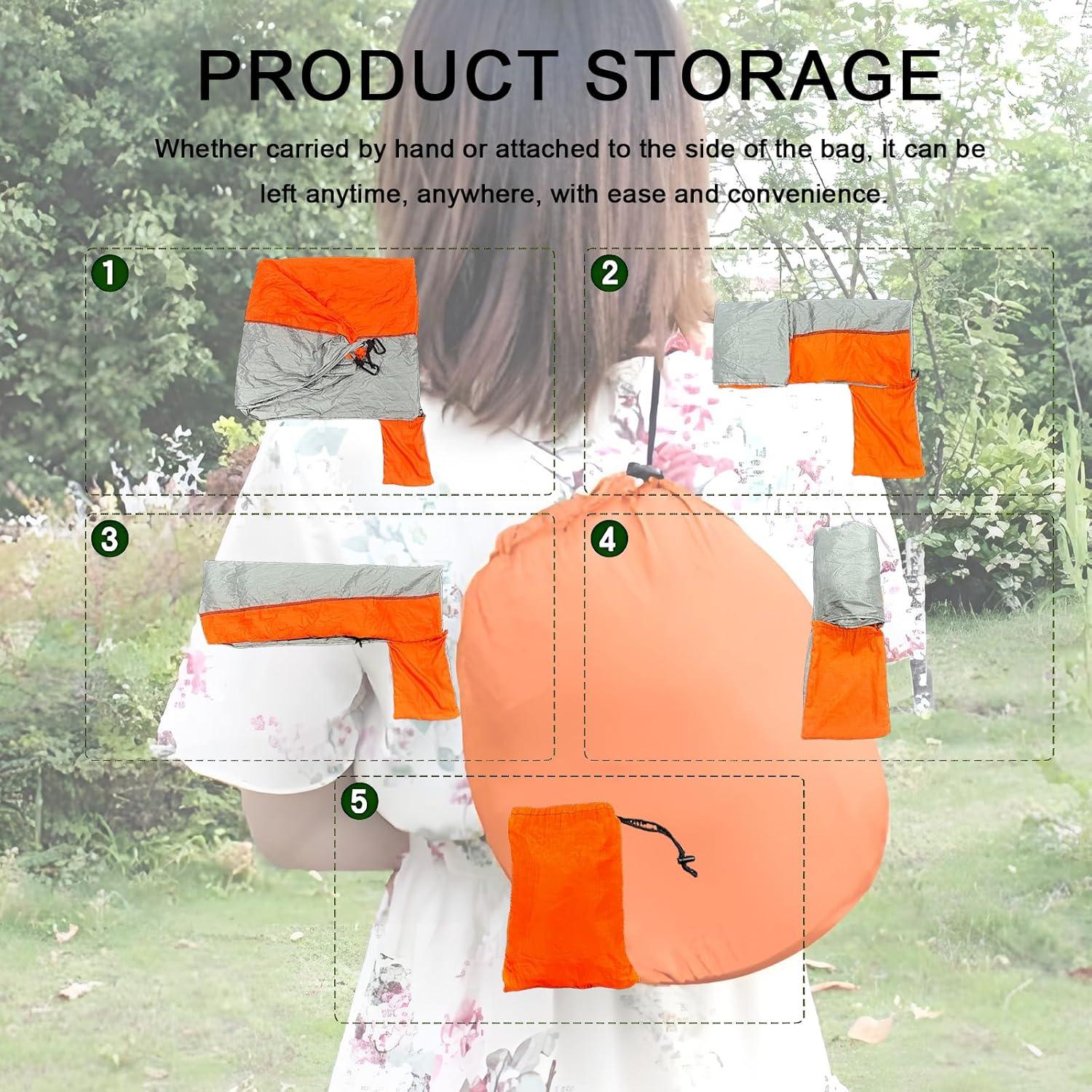 Hamaca de Camping Taihe 270x139 cm Nylon Ligera 181 kg