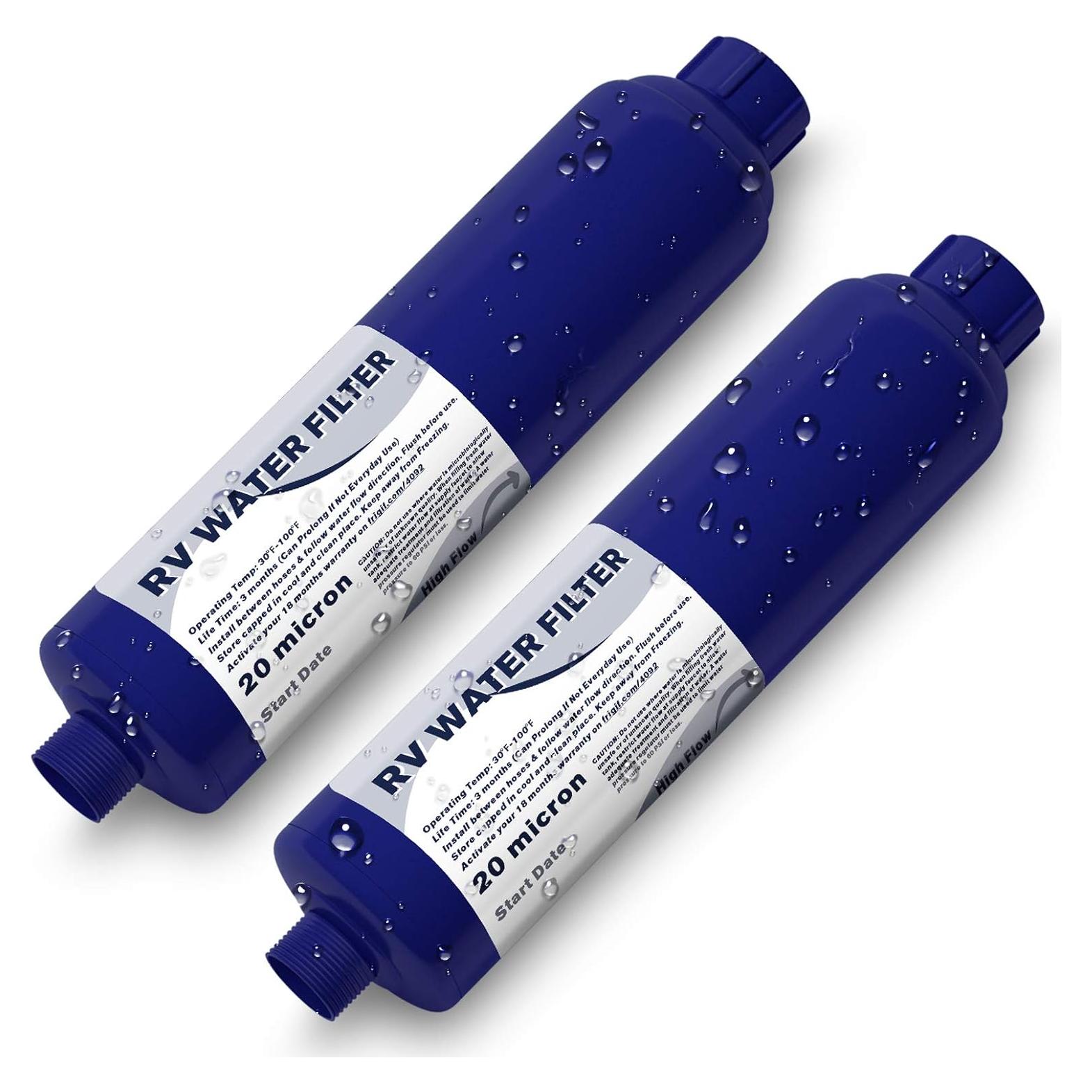 Filtro de Agua Inline PAULINN RV - 2 Unidades, Reduce Cloro