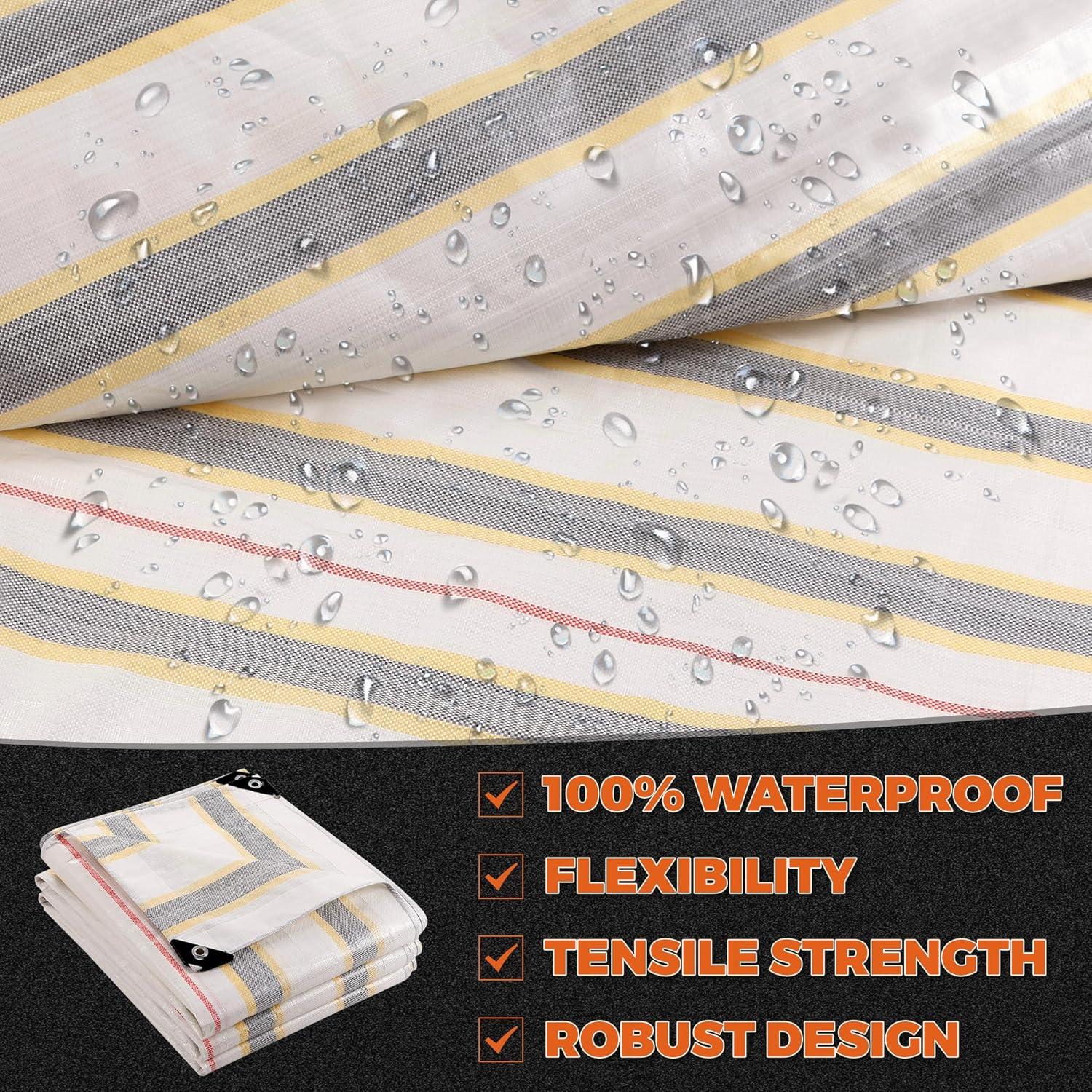 Lona Impermeable EMEKIAN 1.98x1.98m Alta Resistencia UV