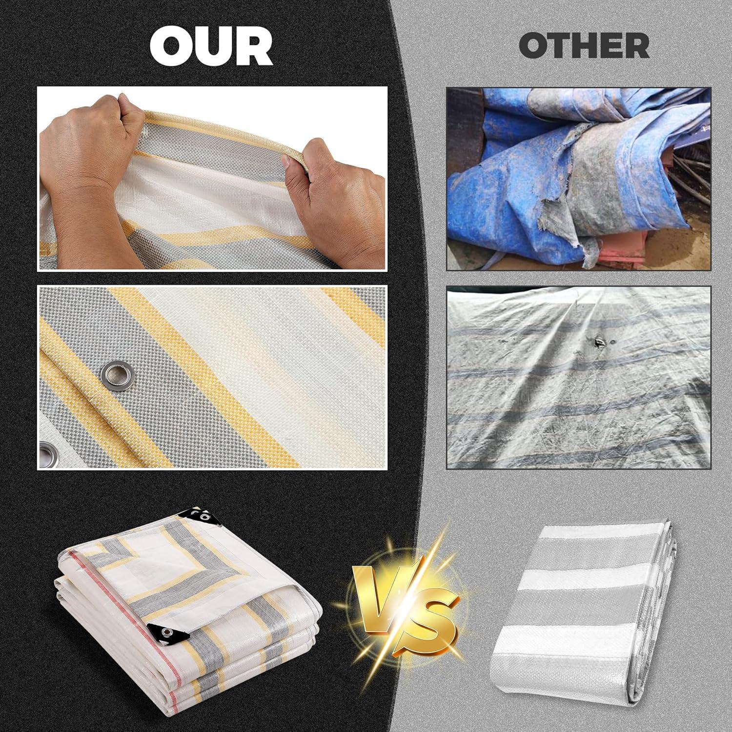 Lona Impermeable EMEKIAN 1.98x1.98m Alta Resistencia UV