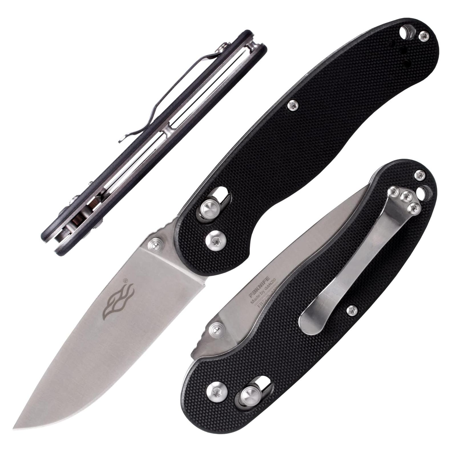 Cuchillo Plegable Ganzo Firebird FB727S-BK Acero Inoxidable 440C