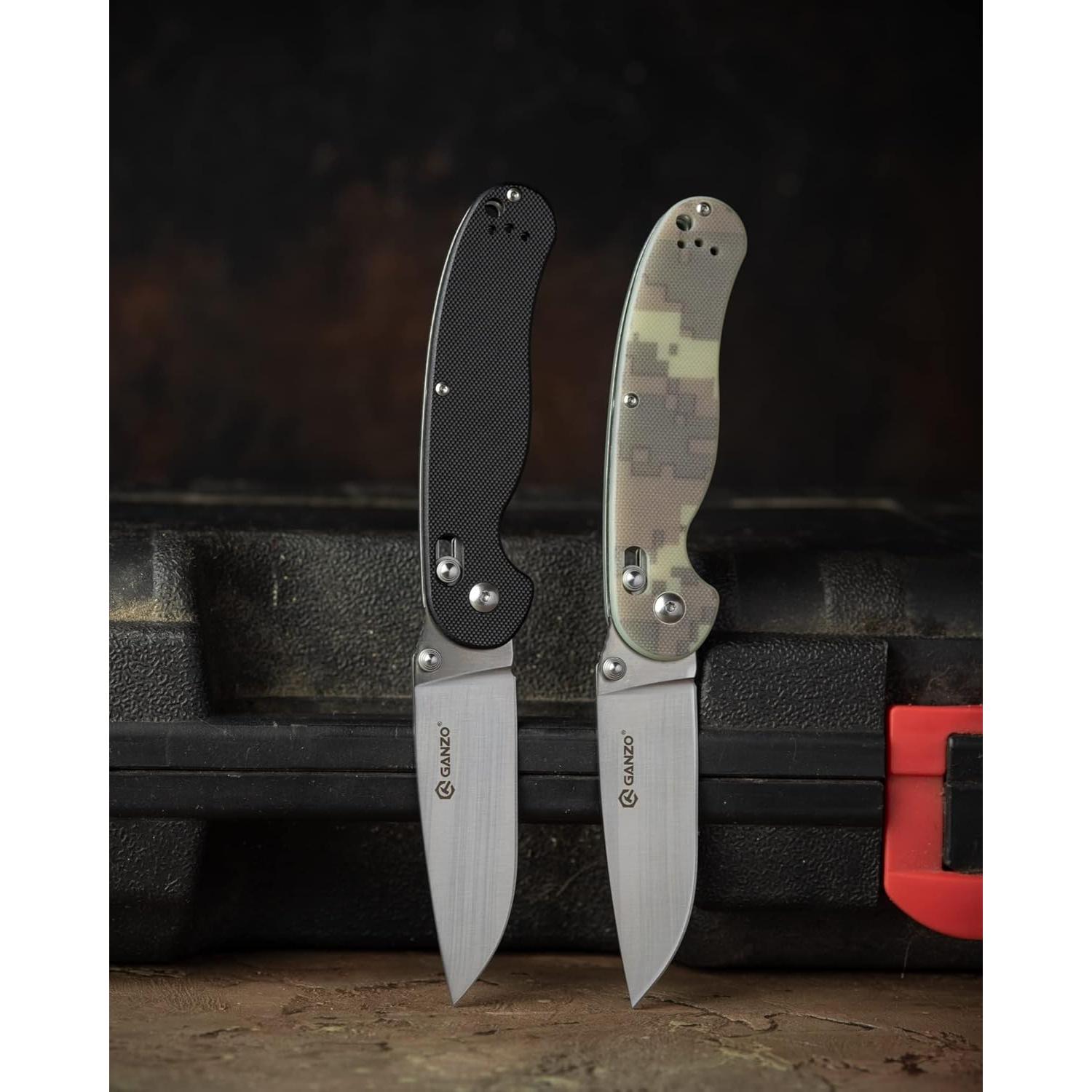 Cuchillo Plegable Ganzo Firebird FB727S-BK Acero Inoxidable 440C